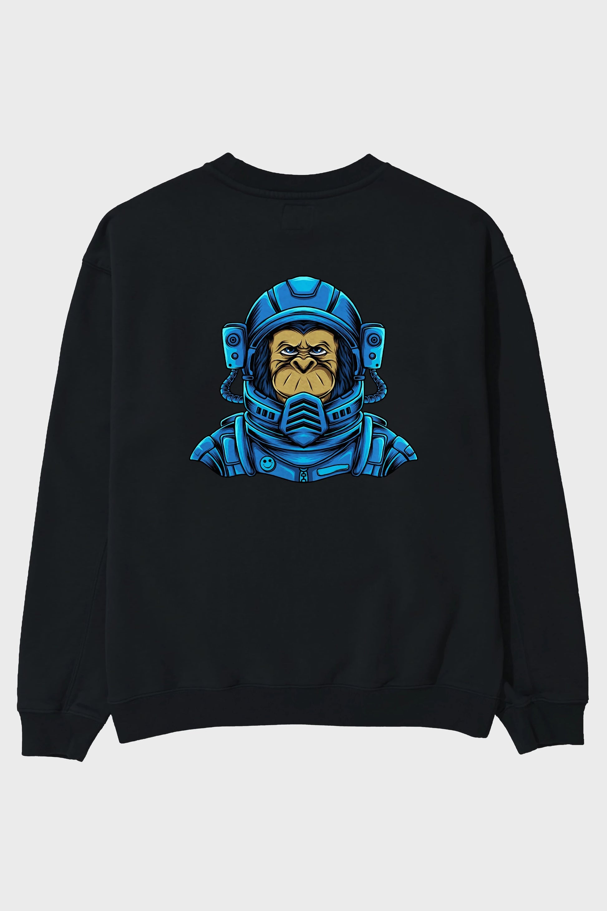 Astromonkey Arka Baskılı Oversize Sweatshirt Erkek Kadın Unisex