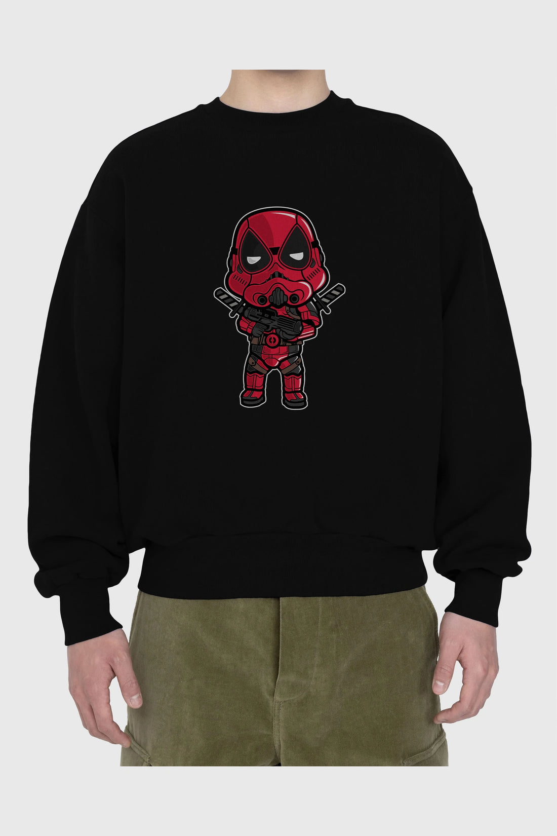 Deadpool (22) Ön Baskılı Oversize Sweatshirt Erkek Kadın Unisex