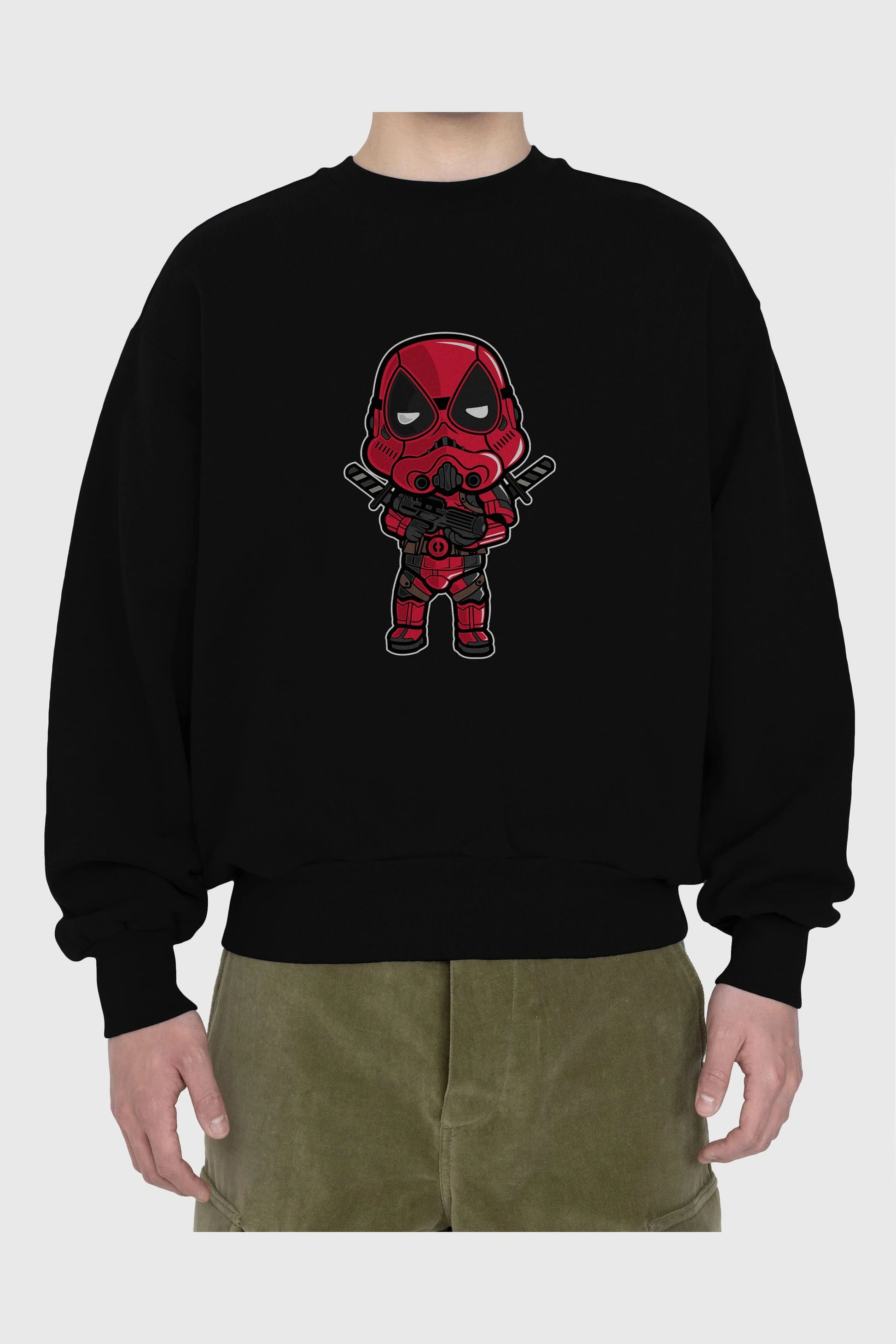 Deadpool (22) Ön Baskılı Oversize Sweatshirt Erkek Kadın Unisex