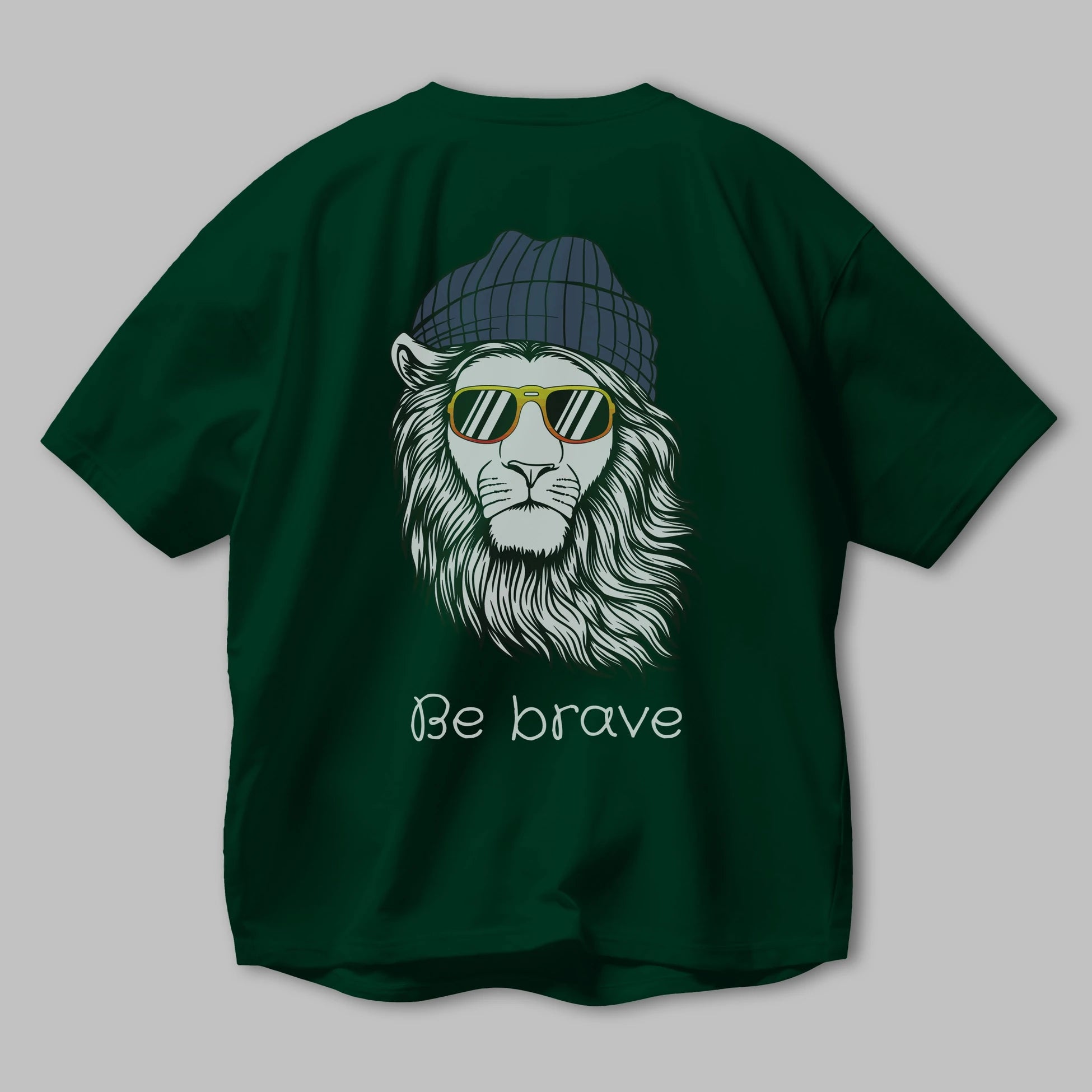 Be Brave Arka Baskılı Oversize t-shirt Erkek Kadın Unisex