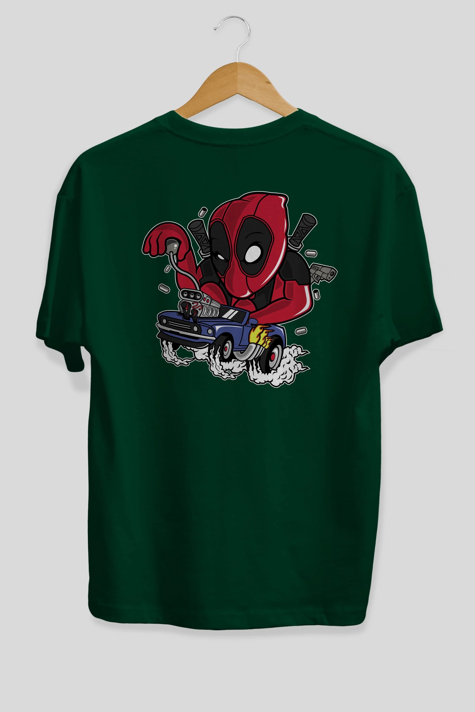 Deadpool (21) Arka Baskılı Oversize t-shirt Erkek Kadın Unisex %100 Pamuk Bisiklet Yaka tişort