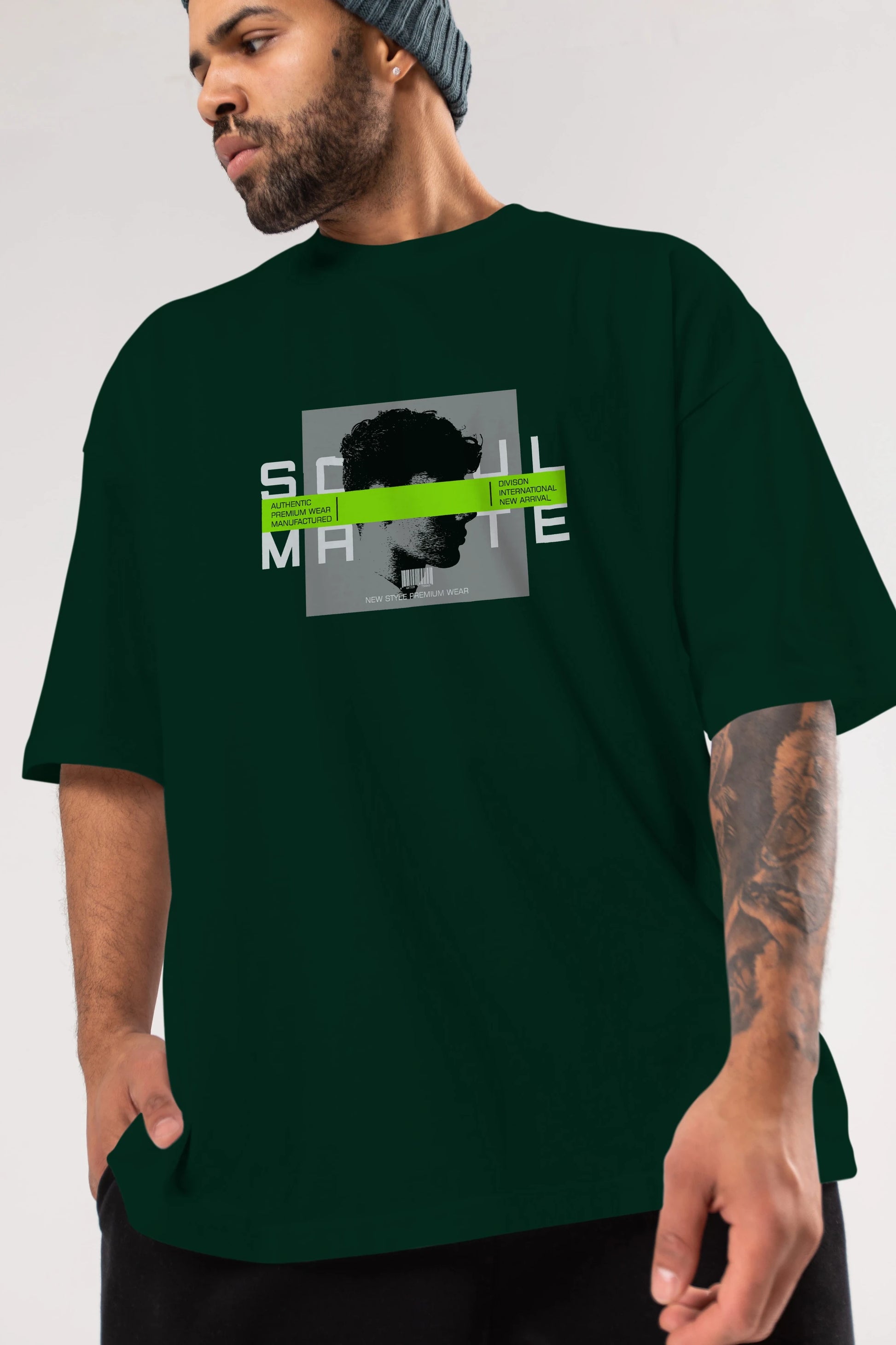 Soul Mate Ön Baskılı Oversize t-shirt Erkek Kadın Unisex