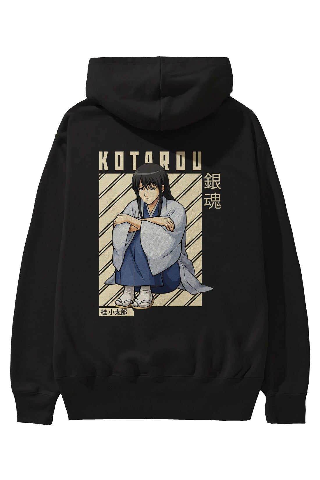 Kotarou Katsura GINTAMA Anime Arka Baskılı Hoodie Oversize Kapüşonlu Sweatshirt Erkek Kadın Unisex