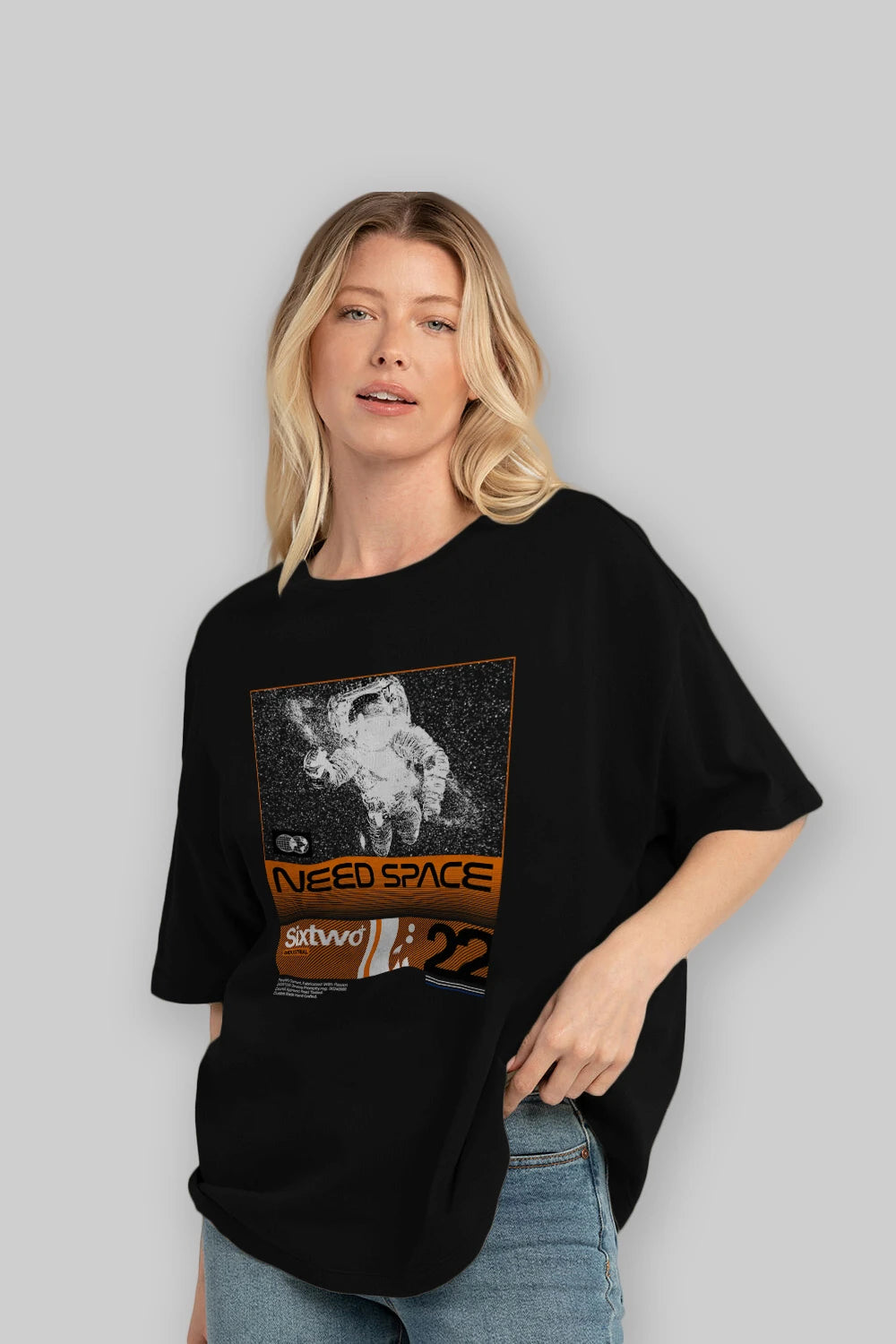 Need Space Ön Baskılı Oversize t-shirt Erkek Kadın Unisex