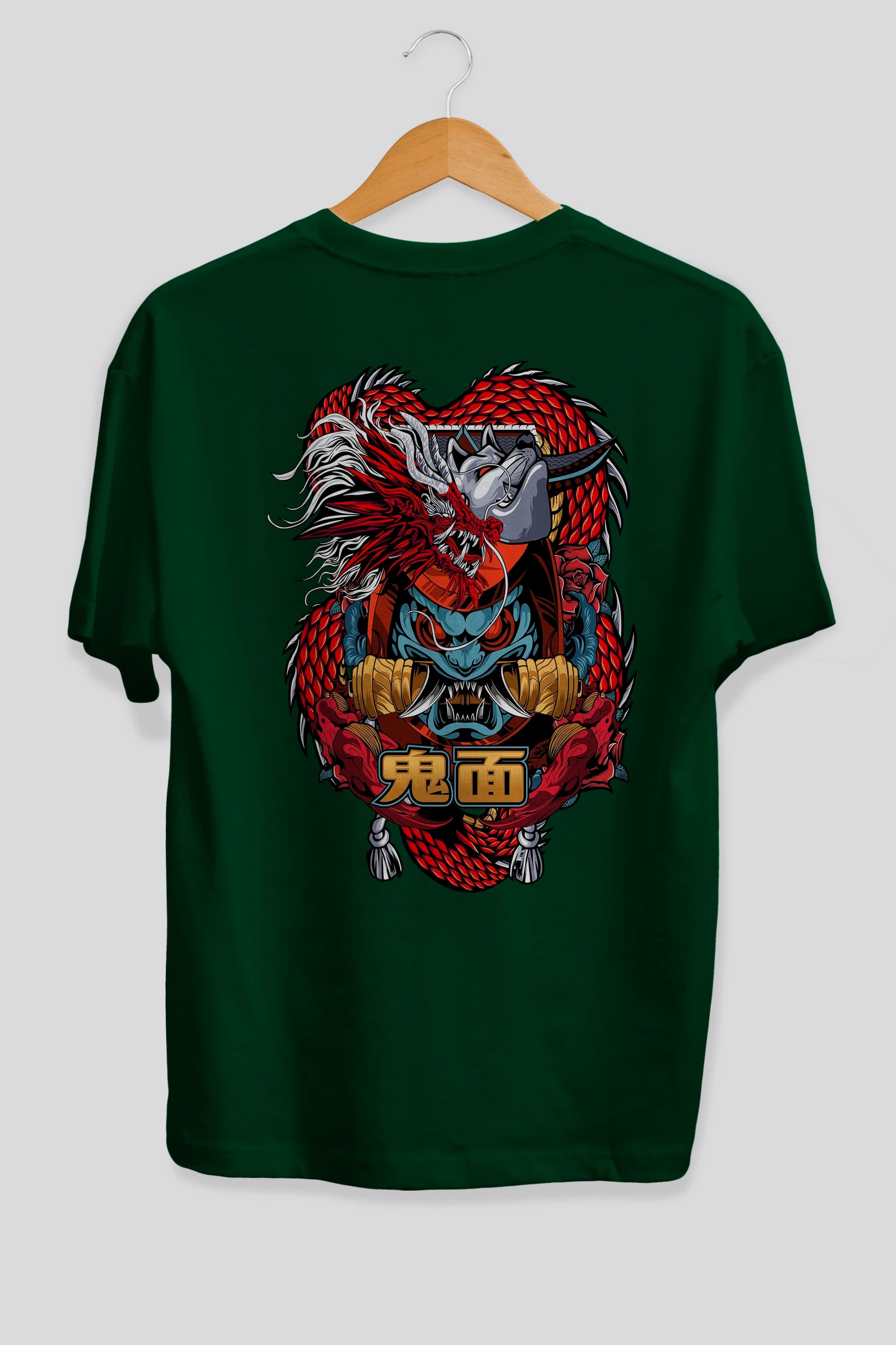 TRIBAL Anime Arka Baskılı Oversize t-shirt Erkek Kadın Unisex