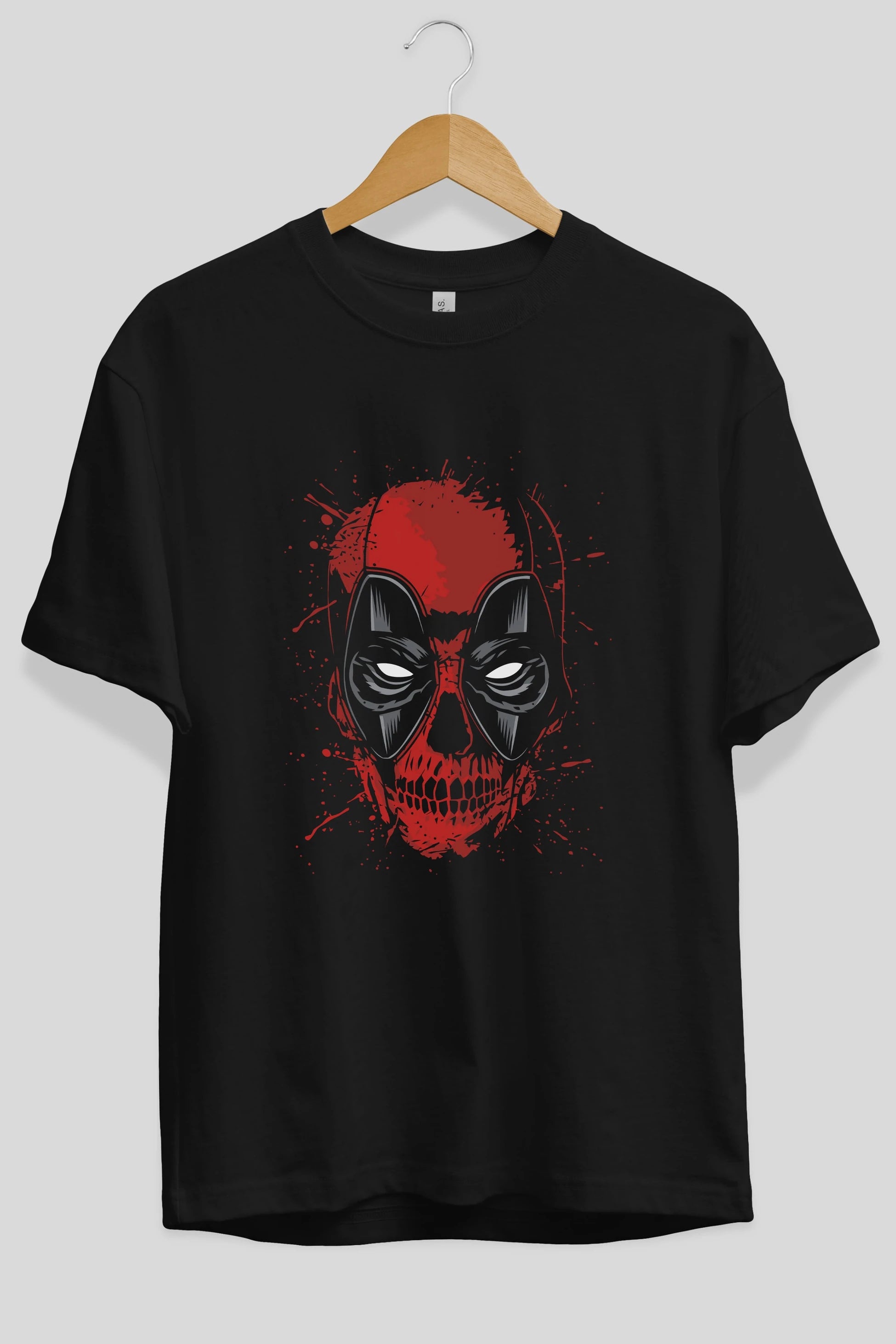 Deadpool (3) Ön Baskılı Oversize t-shirt Erkek Kadın Unisex %100 Pamuk Bisiklet Yaka tişort