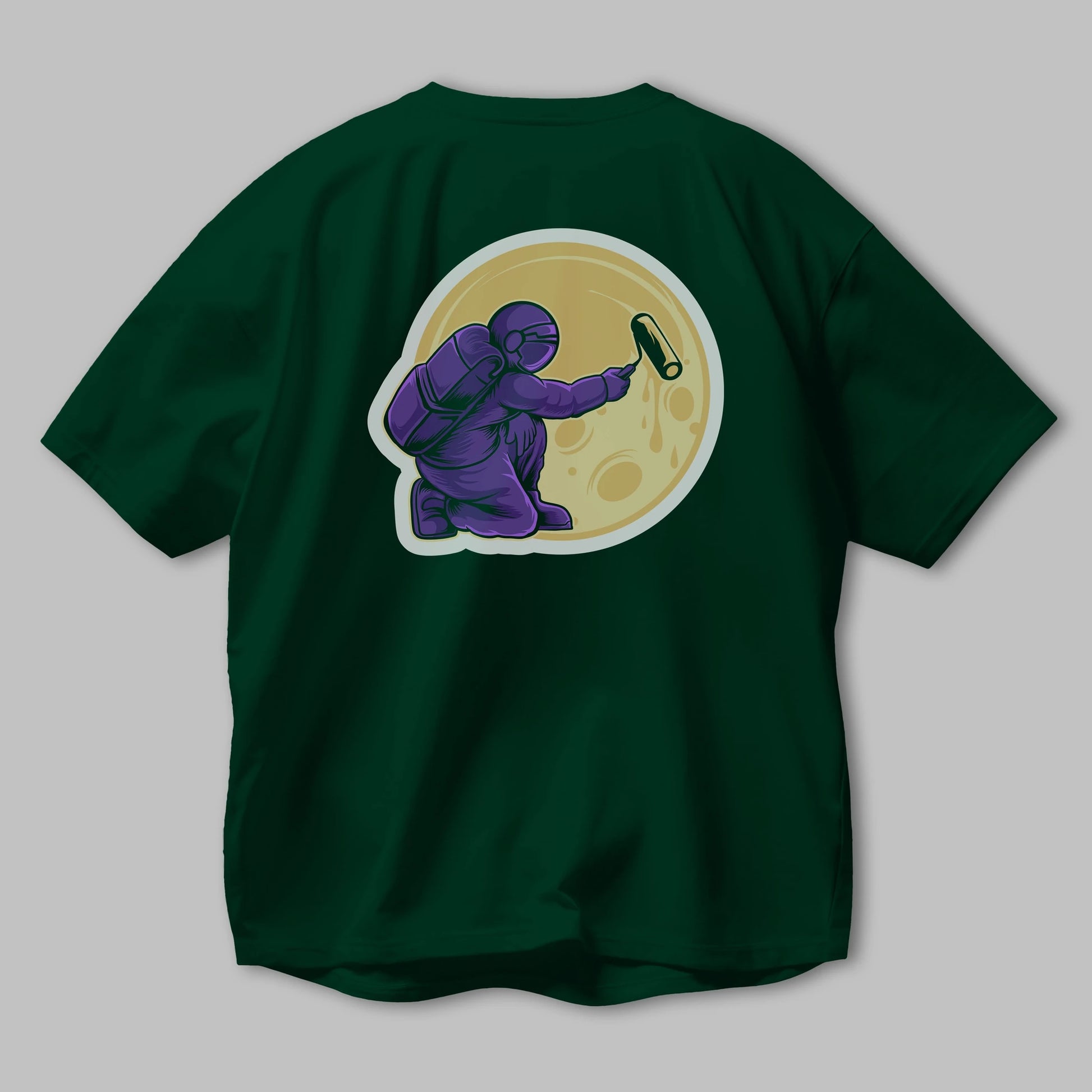 Astropaint Sticker Arka Baskılı Oversize t-shirt Erkek Kadın Unisex