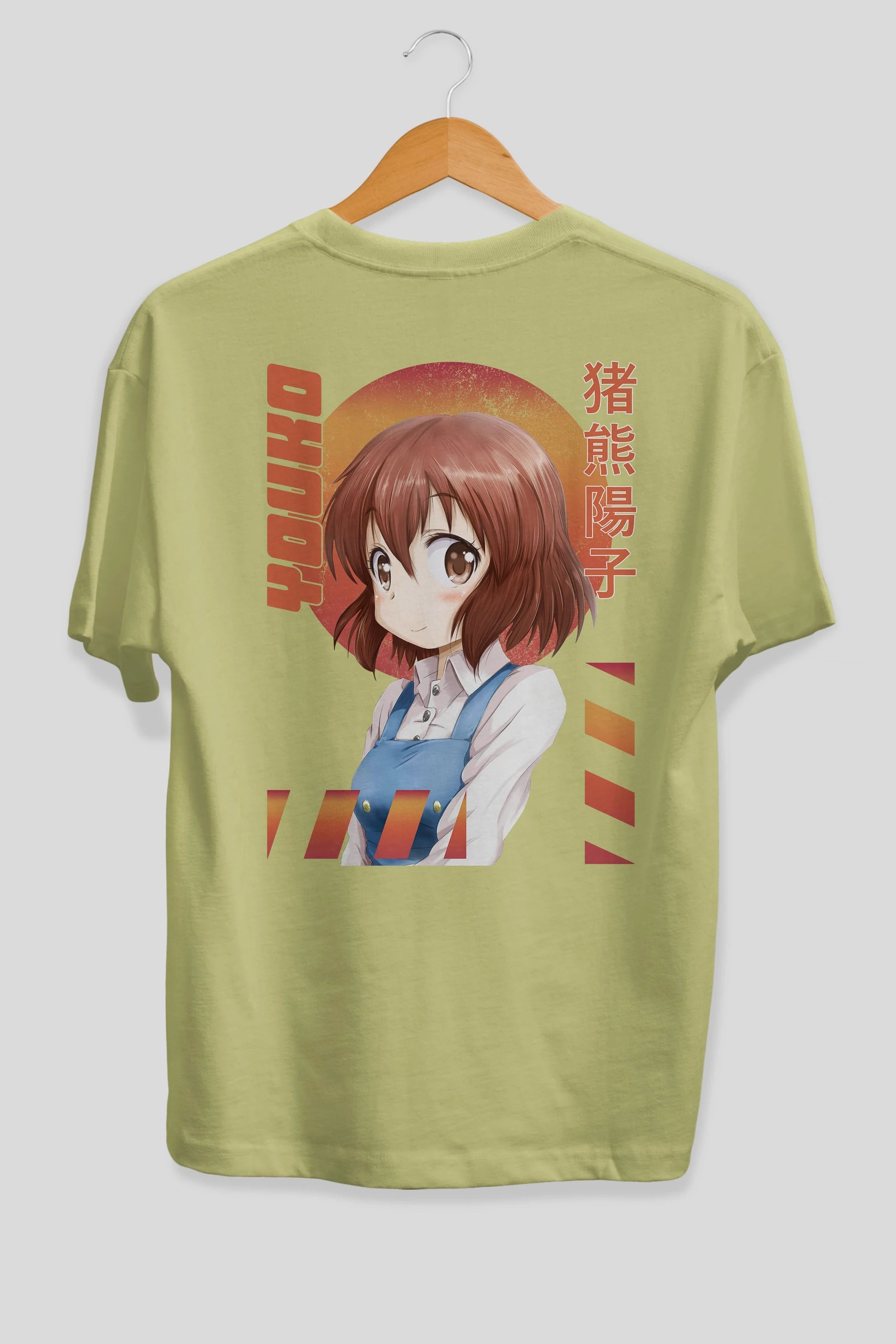 Youko Inokuma 5 Anime Arka Baskılı Oversize t-shirt Erkek Kadın Unisex