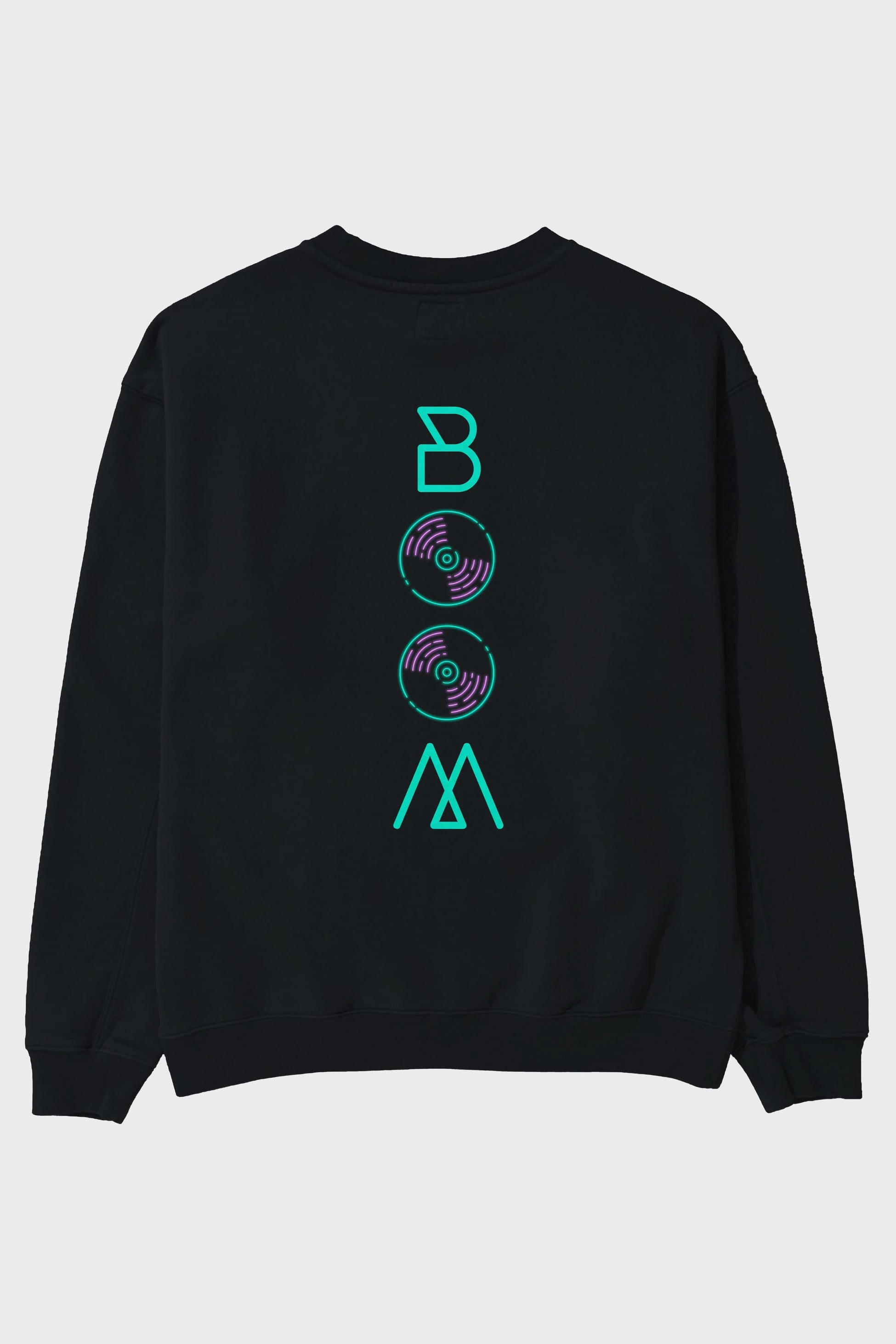 Boom Arka Baskılı Oversize Sweatshirt Erkek Kadın Unisex