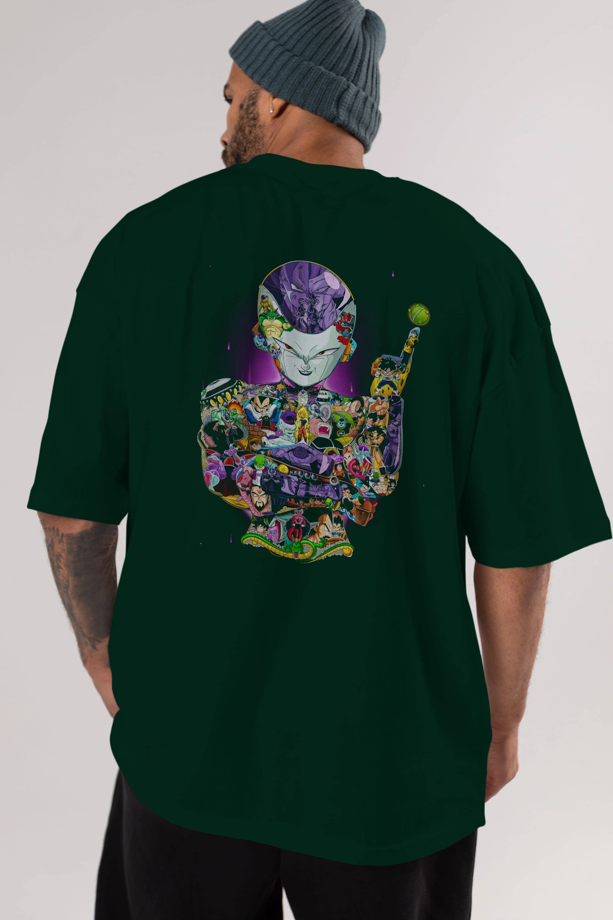 DRAGON BALL ART (4) Anime Arka Baskılı Oversize t-shirt Erkek Kadın Unisex