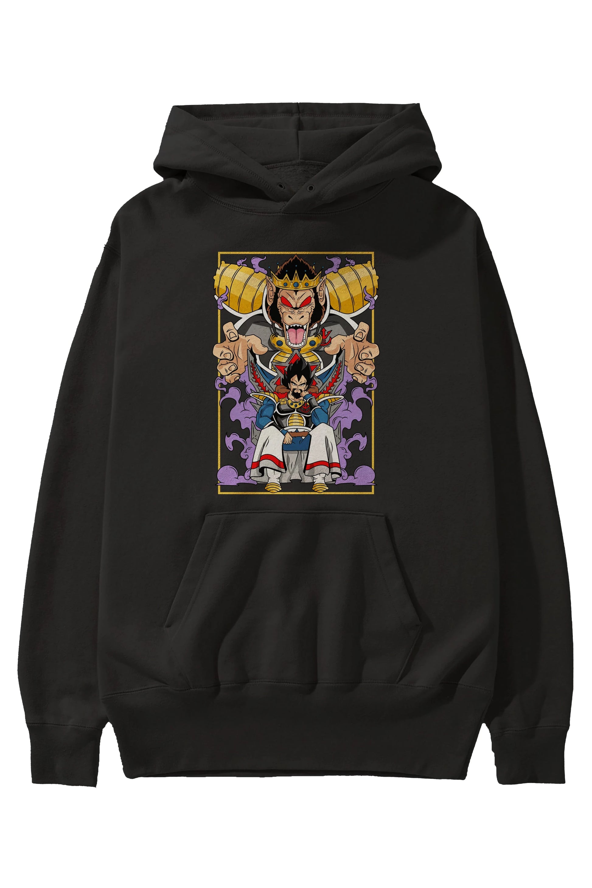 DragonBall ReyVegeta Anime Ön Baskılı Hoodie Oversize Kapüşonlu Sweatshirt Erkek Kadın Unisex