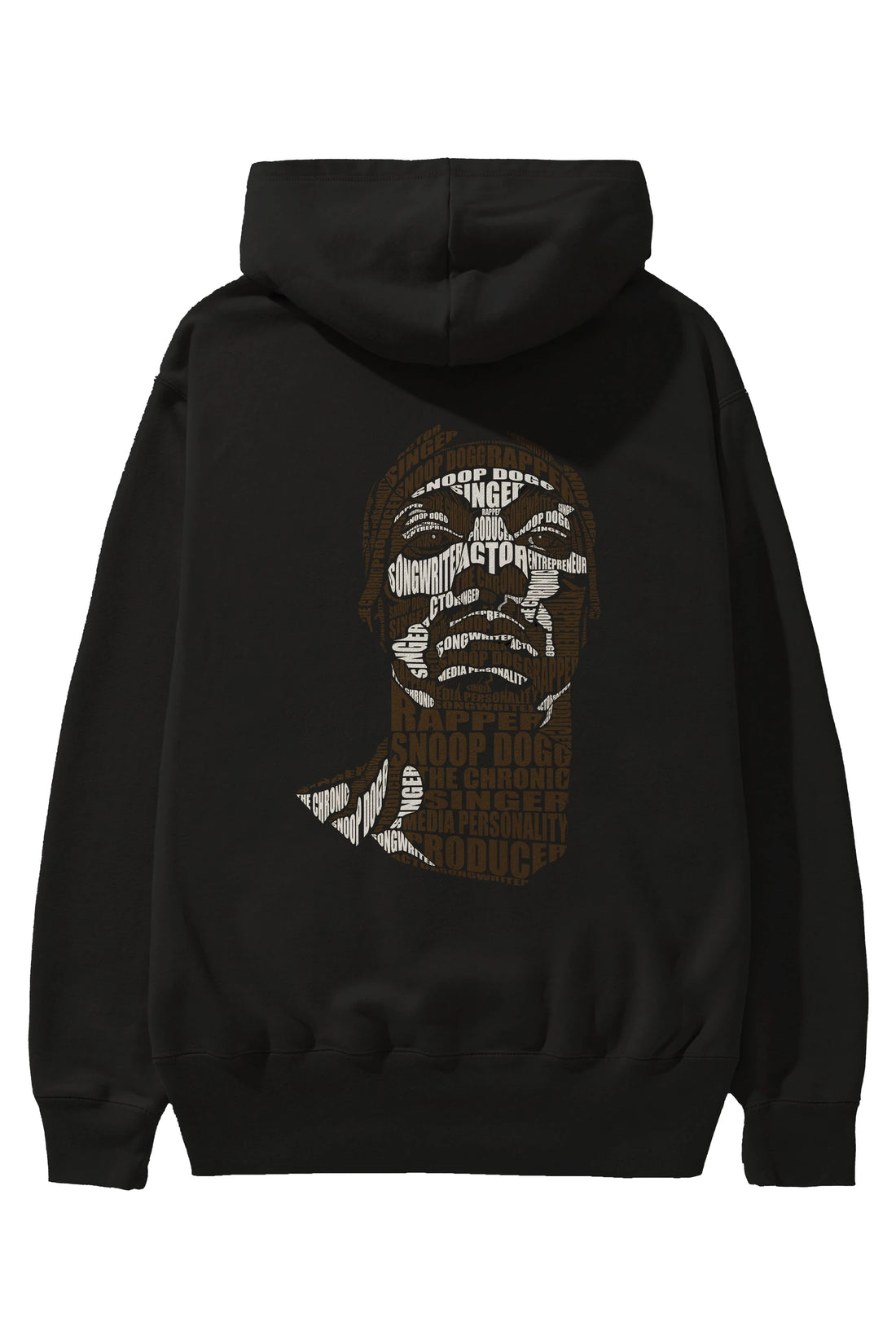 Snoop Dogg Calligram Arka Baskılı Hoodie Oversize Kapüşonlu Sweatshirt Erkek Kadın Unisex