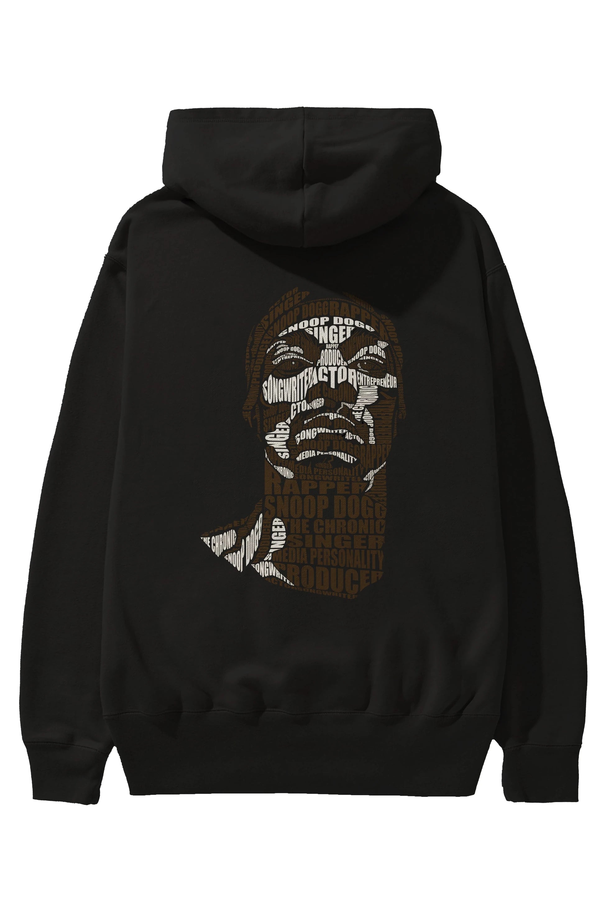 Snoop Dogg Calligram Arka Baskılı Hoodie Oversize Kapüşonlu Sweatshirt Erkek Kadın Unisex