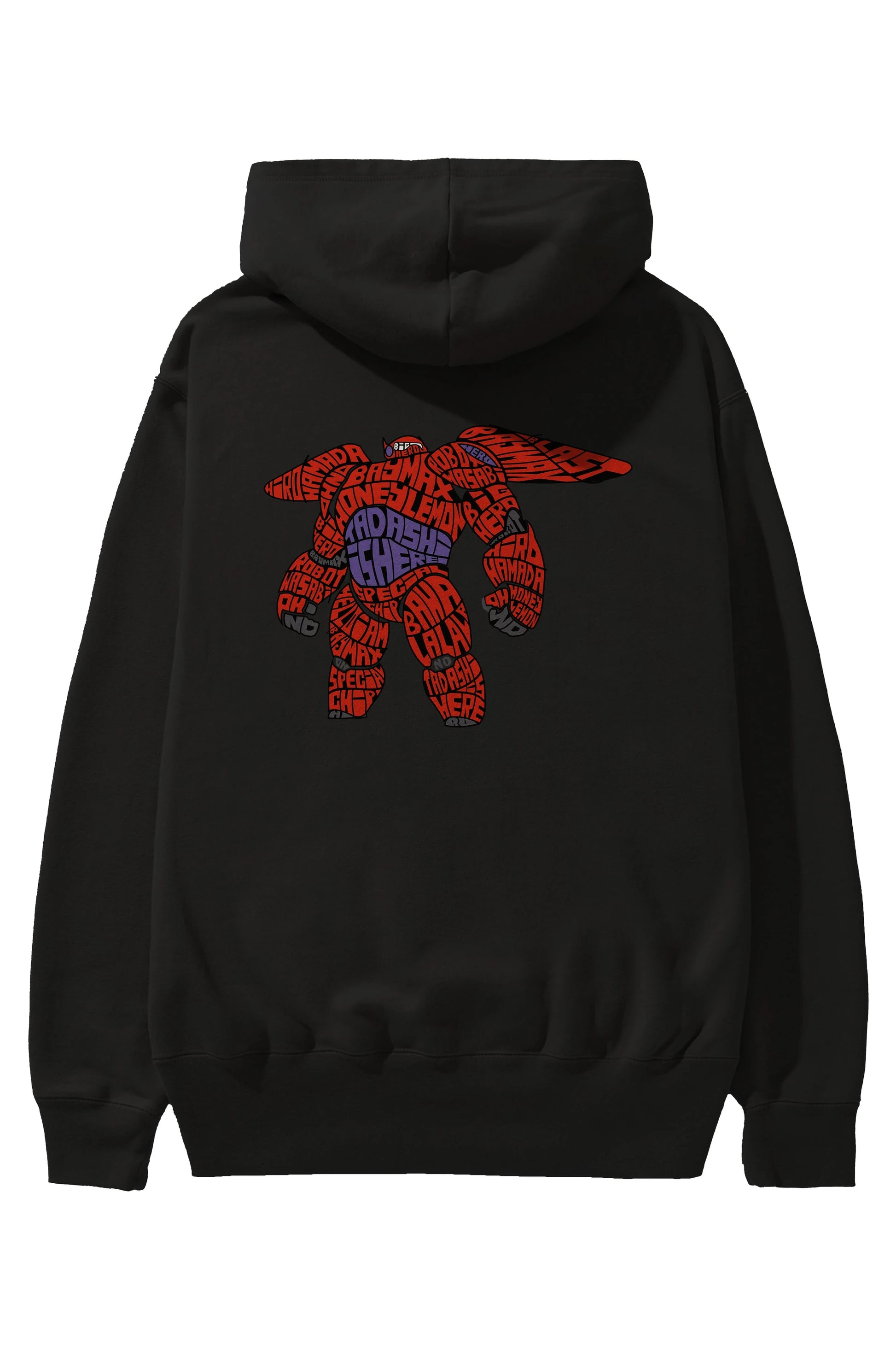Baymax Arka Baskılı Hoodie Oversize Kapüşonlu Sweatshirt Erkek Kadın Unisex
