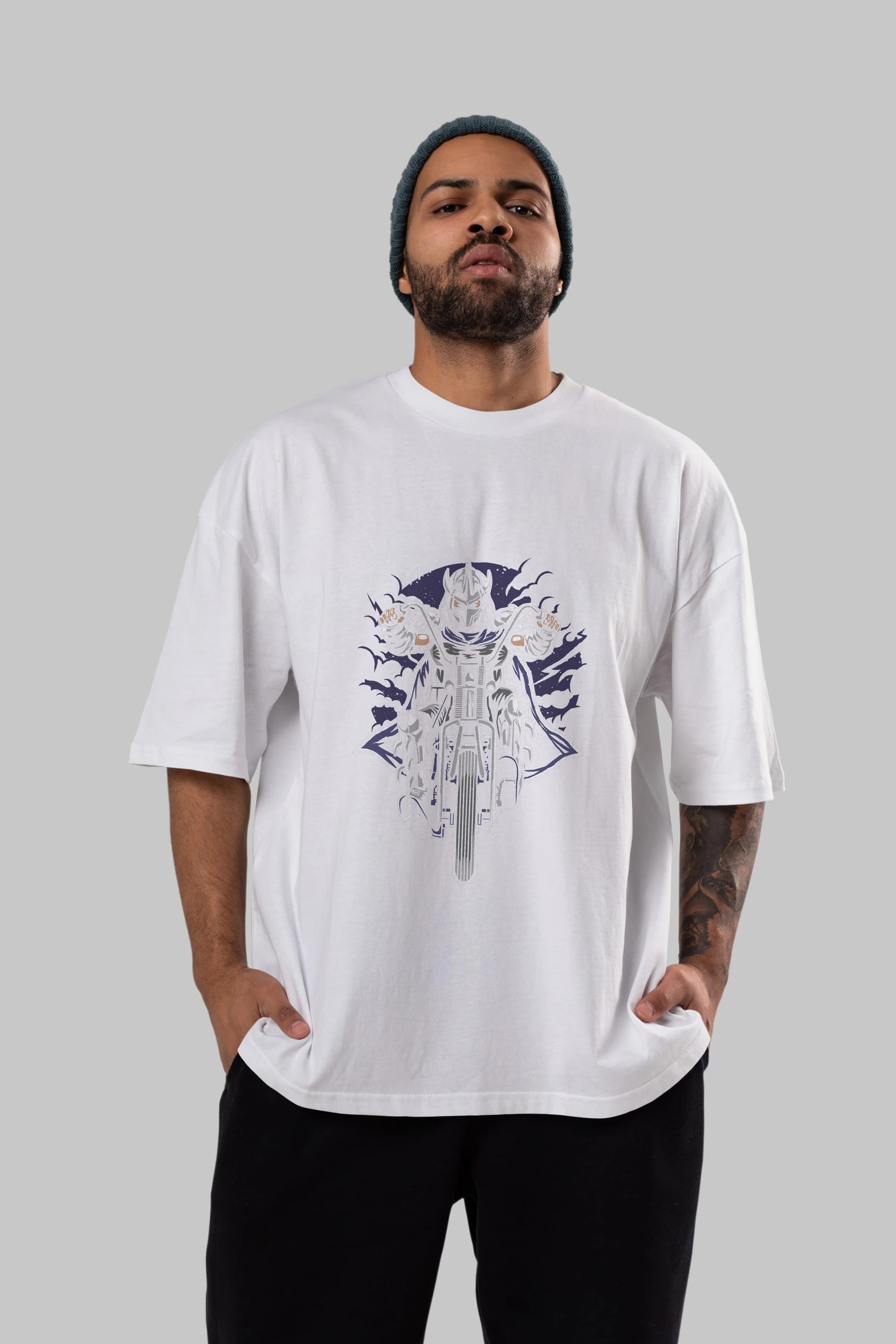 Shred Chopper Ön Baskılı Oversize t-shirt Erkek Kadın Unisex %100 Pamuk tişort