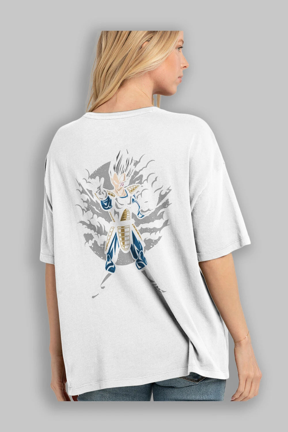 VEGETA Arka Baskılı Oversize t-shirt Erkek Kadın Unisex %100 Pamuk