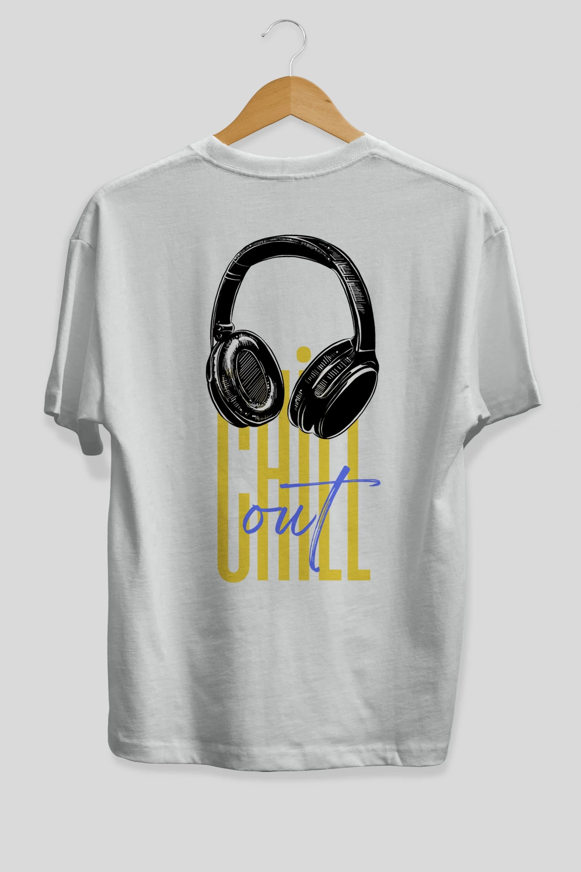 Chill Out Yazılı Arka Baskılı Oversize t-shirt Erkek Kadın Unisex