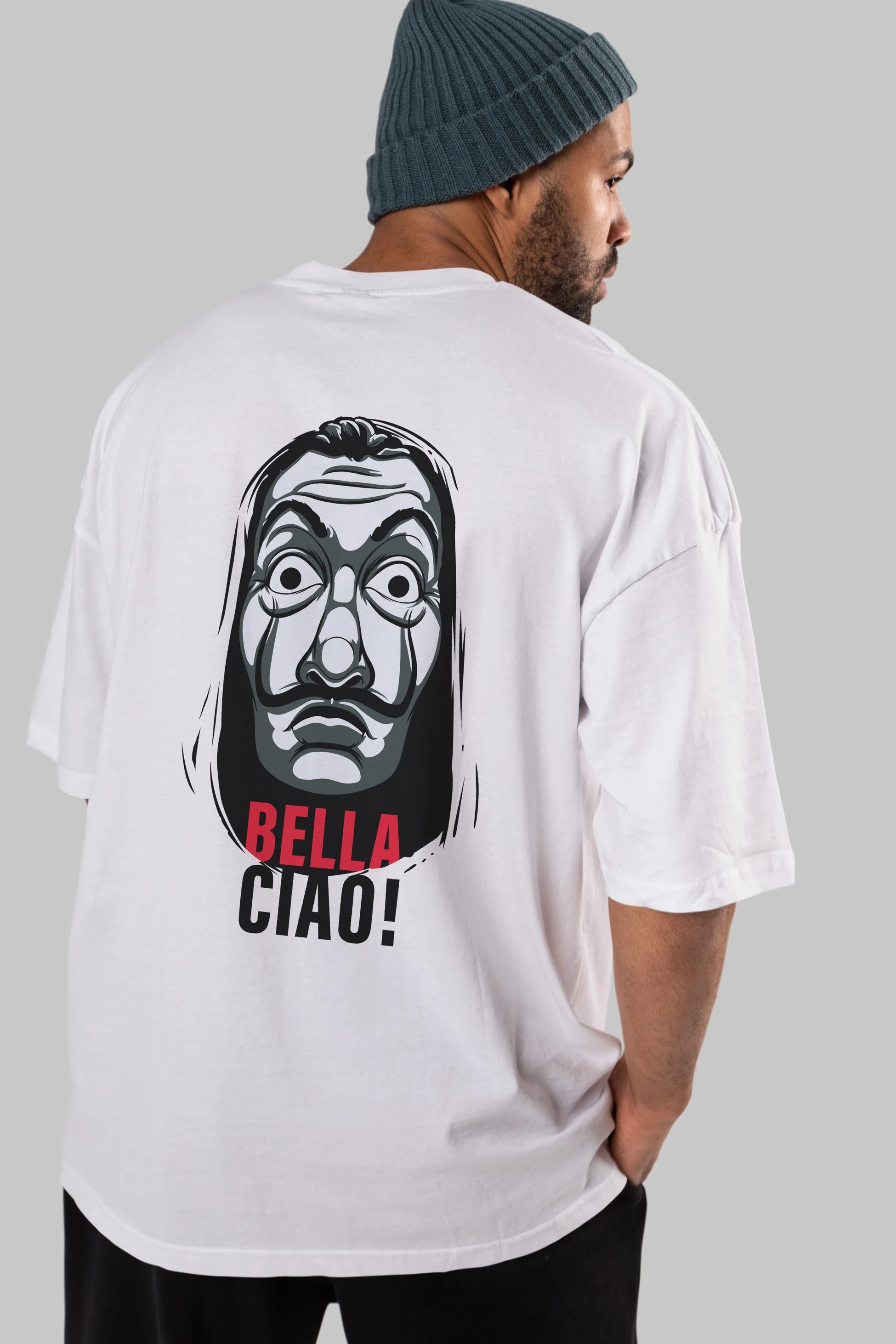 La Casa De Papel (12) Arka Baskılı Oversize t-shirt Erkek Kadın Unisex %100 Pamuk Bisiklet Yaka tişort