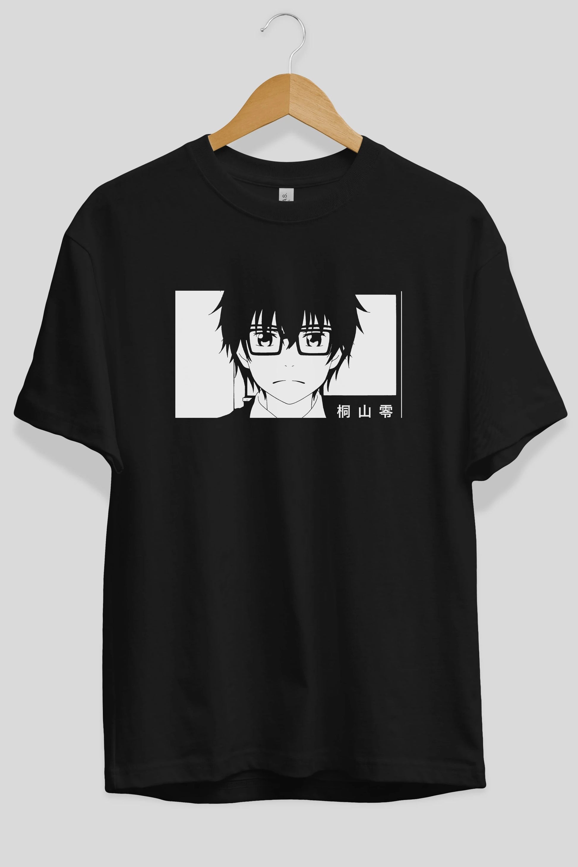 Rei Kiriyama 3 Anime Ön Baskılı Oversize t-shirt %100 pamuk Erkek Kadın Unisex