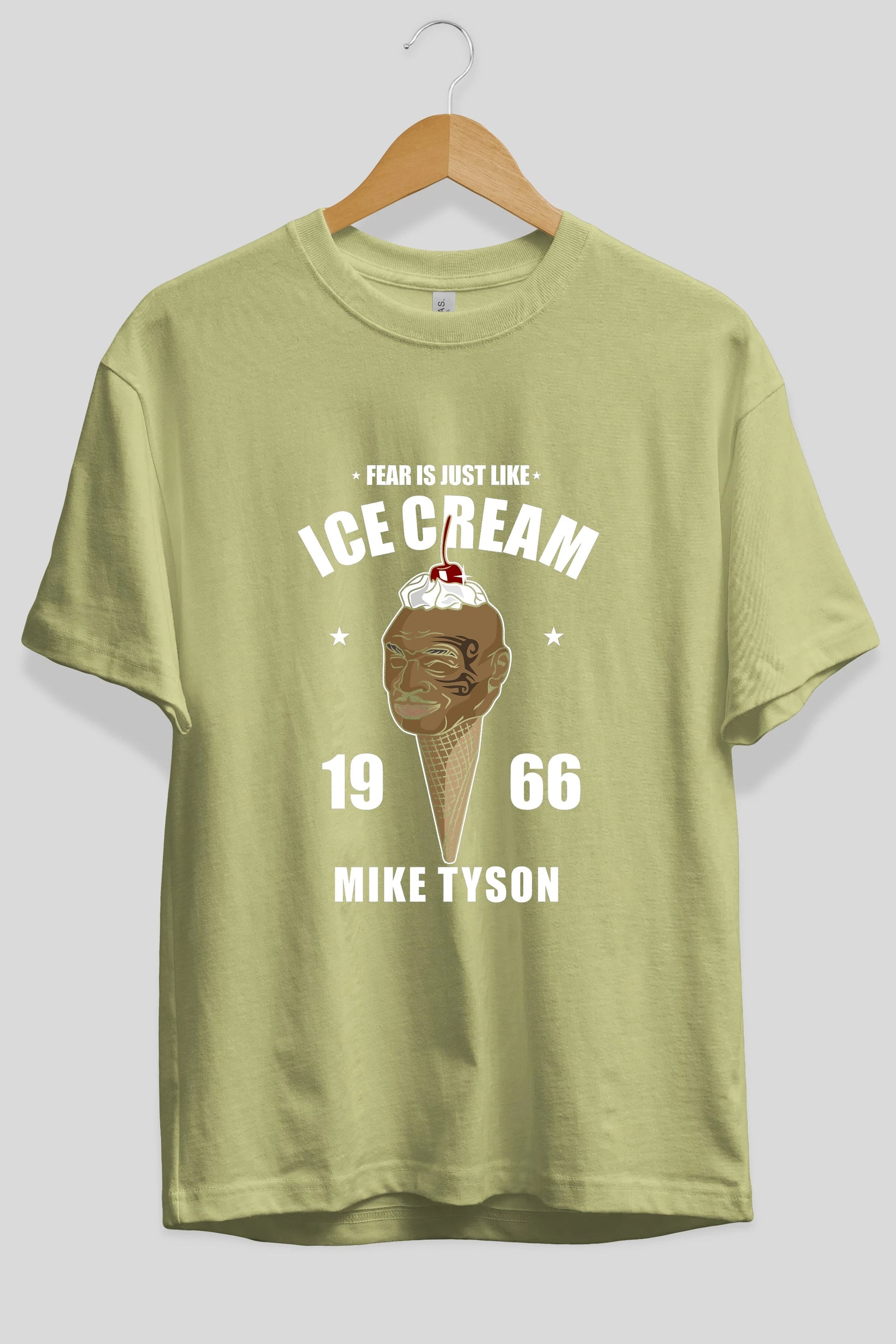 Tyson Ice Cream Ön Baskılı Oversize t-shirt Erkek Kadın Unisex %100 Pamuk tişort