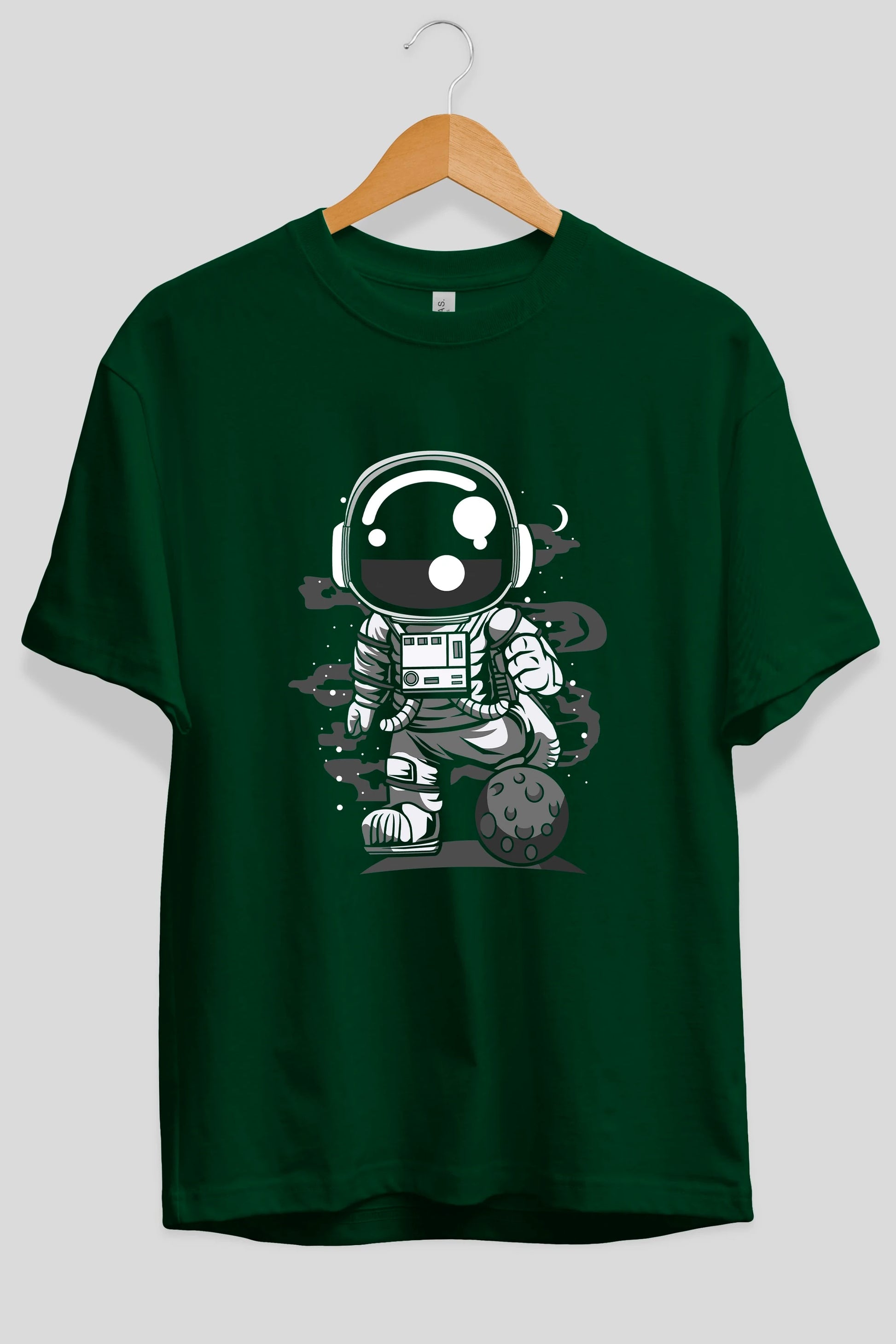 Astronaut Soccer Ön Baskılı Oversize t-shirt Erkek Kadın Unisex