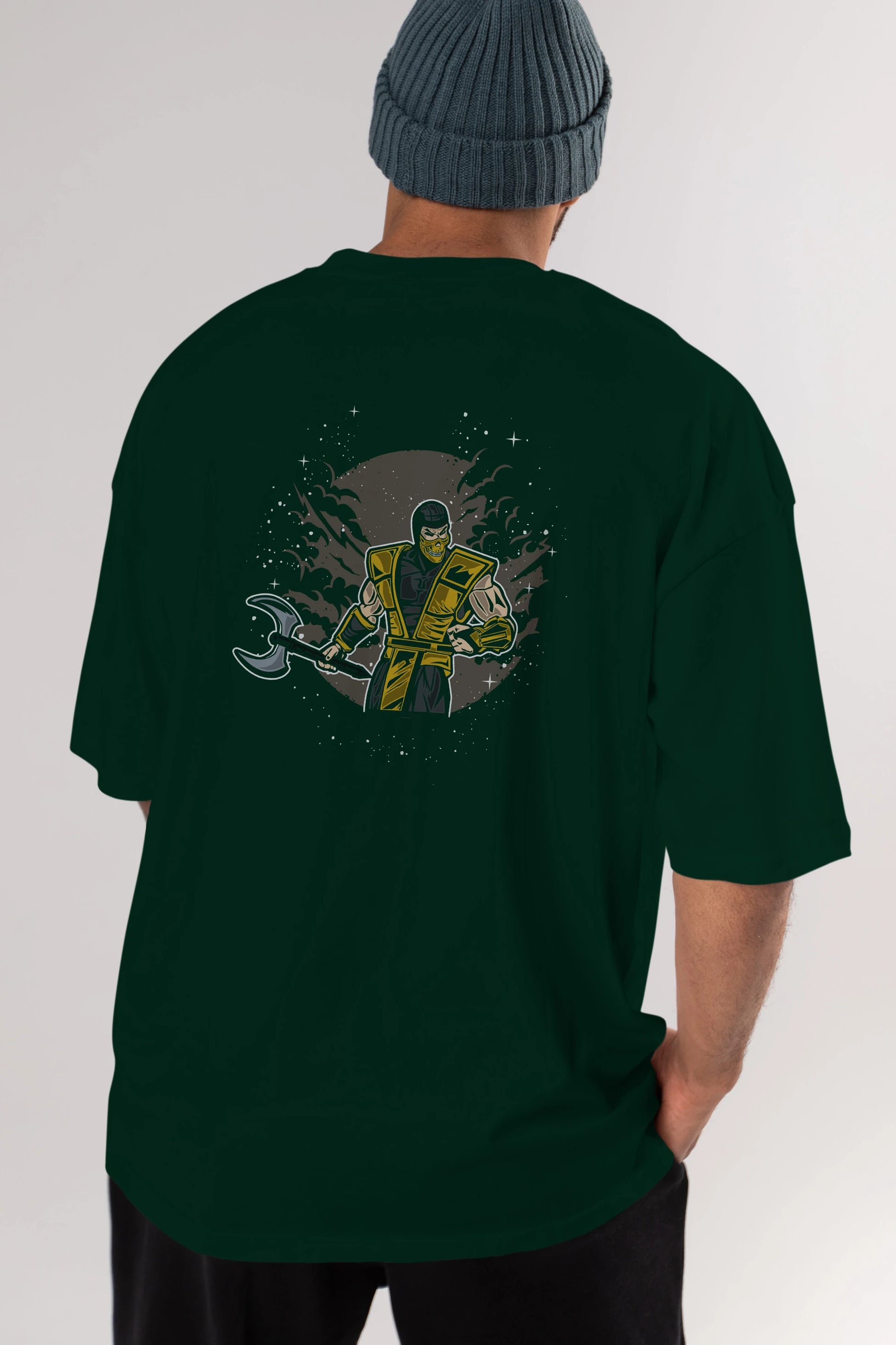 SCORPION Arka Baskılı Oversize t-shirt Erkek Kadın Unisex %100 Pamuk