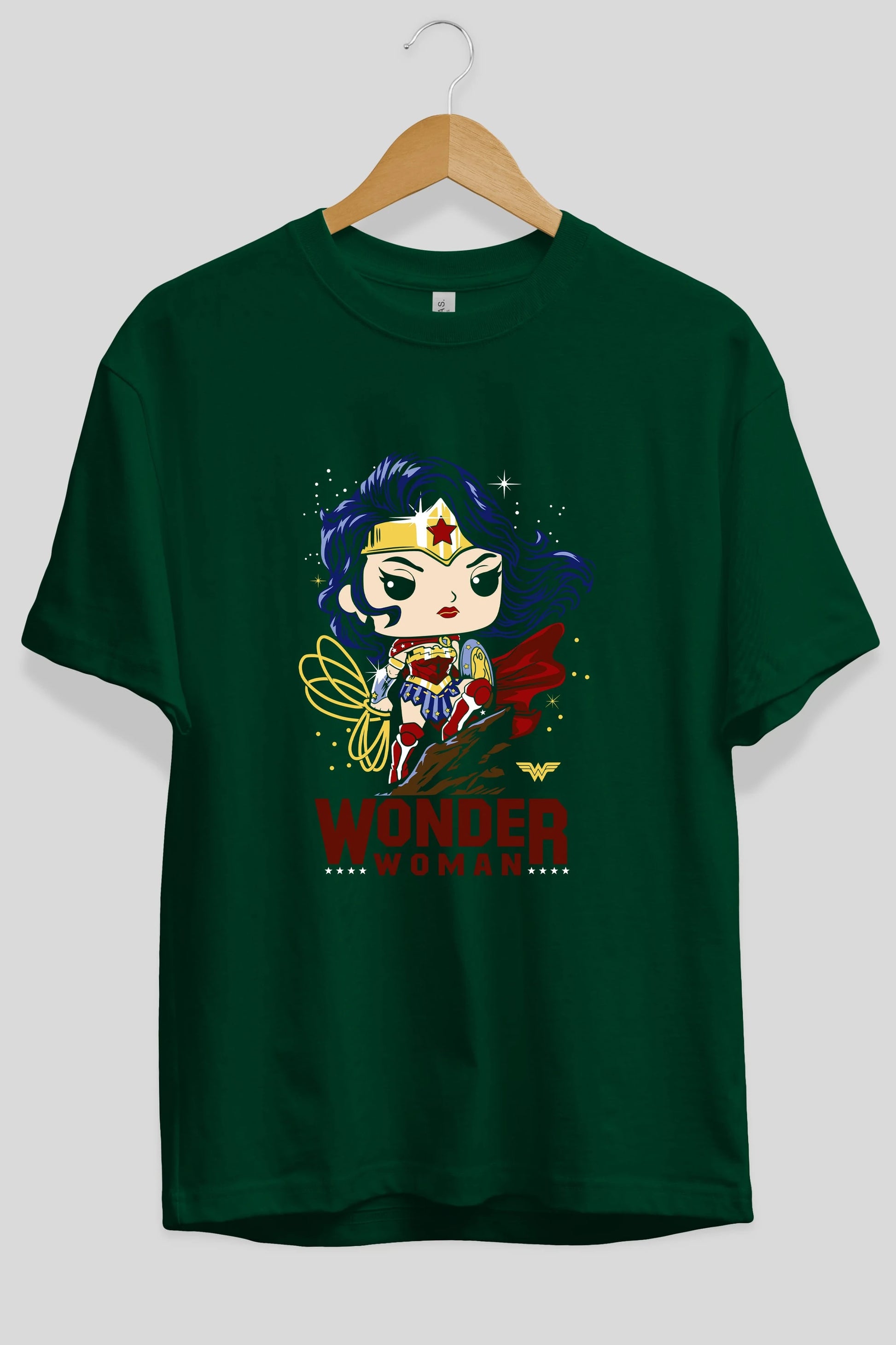 Wonder Woman (2) Ön Baskılı Oversize t-shirt Erkek Kadın Unisex %100 Pamuk Bisiklet Yaka tişort