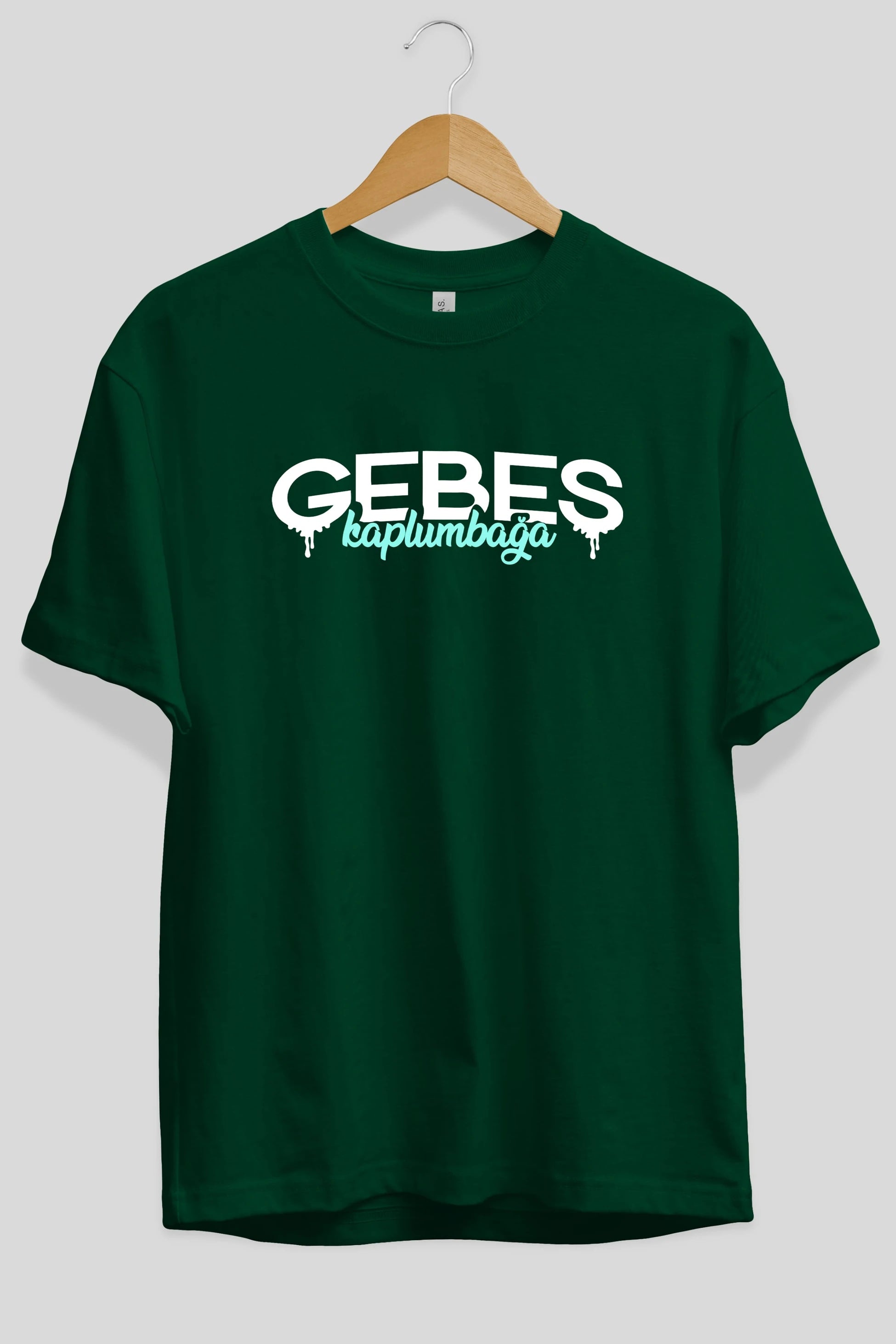 Gebeş Kaplumbağa Ön Baskılı Oversize t-shirt %100 pamuk Erkek Kadın Unisex