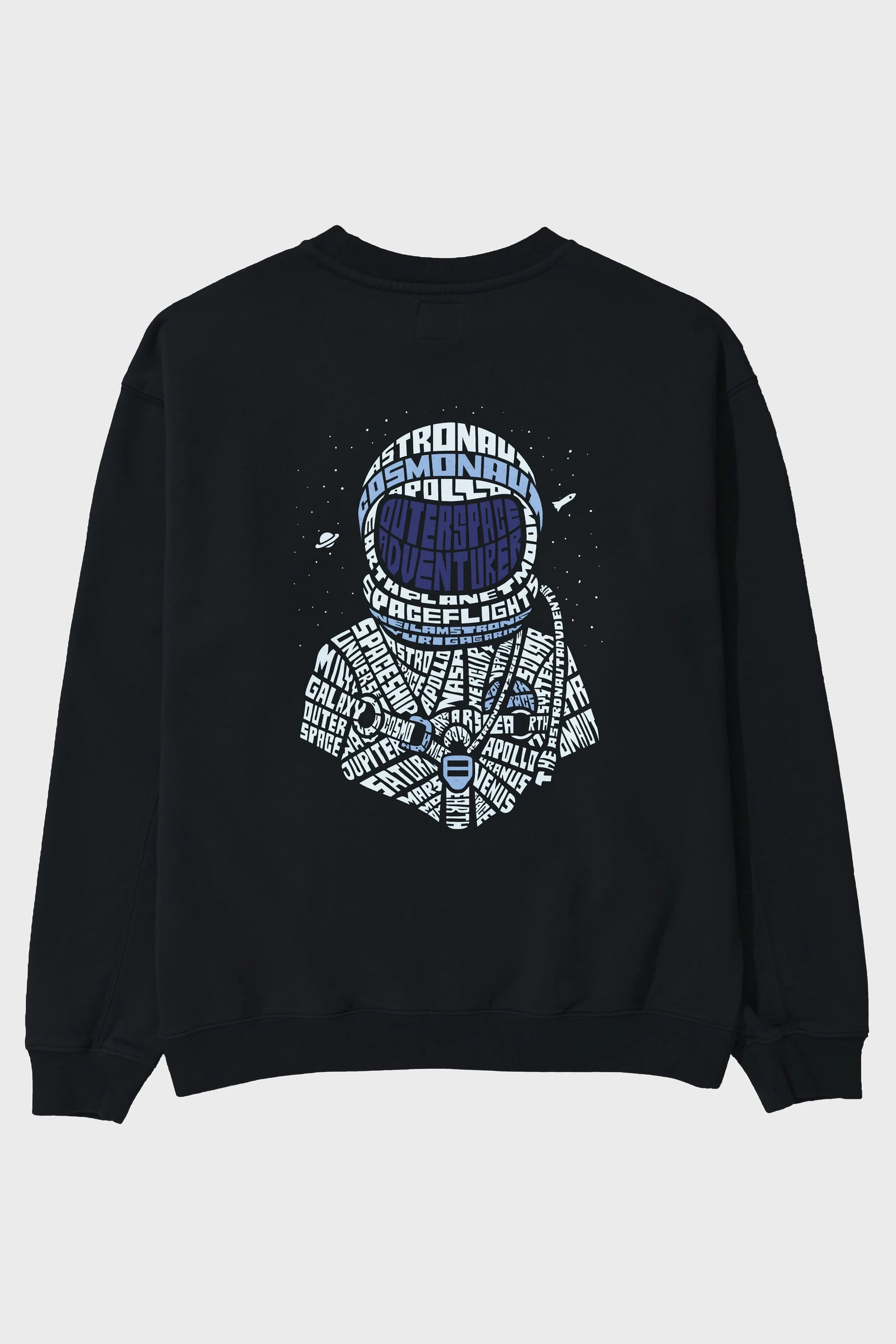 Astronaut Arka Baskılı Oversize Sweatshirt Erkek Kadın Unisex