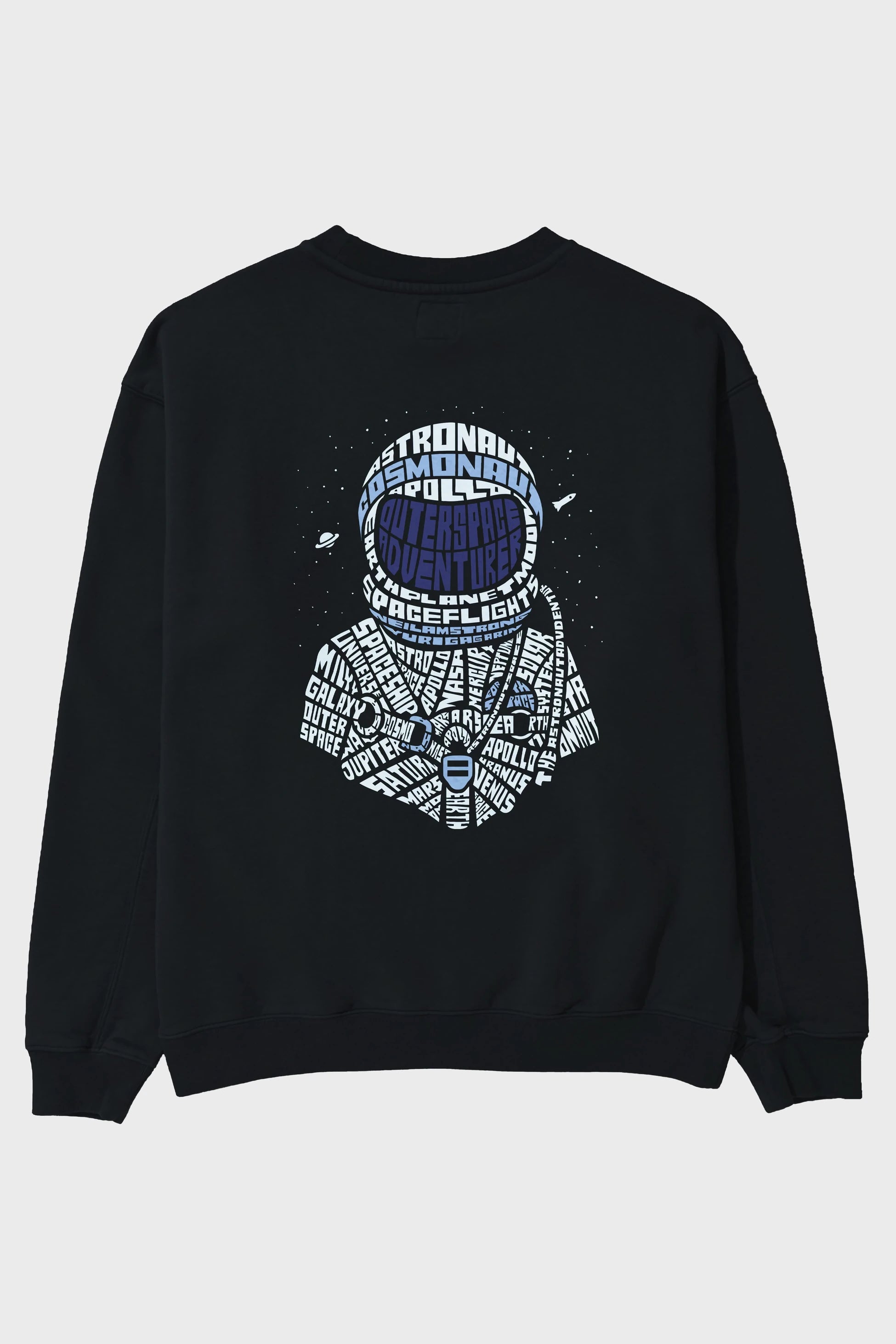 Astronaut Arka Baskılı Oversize Sweatshirt Erkek Kadın Unisex