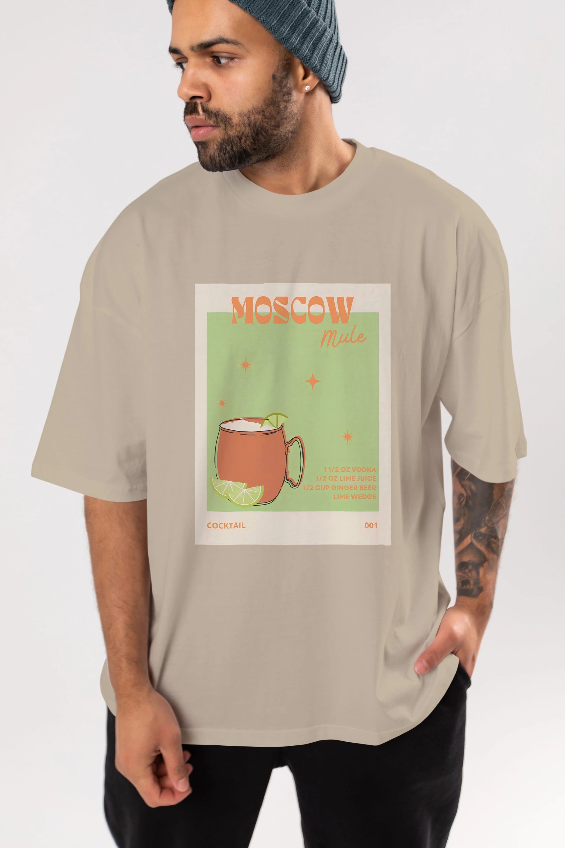 Moscow Mule 2 Ön Baskılı Oversize t-shirt Erkek Kadın Unisex %100 Pamuk Bisiklet Yaka tişort