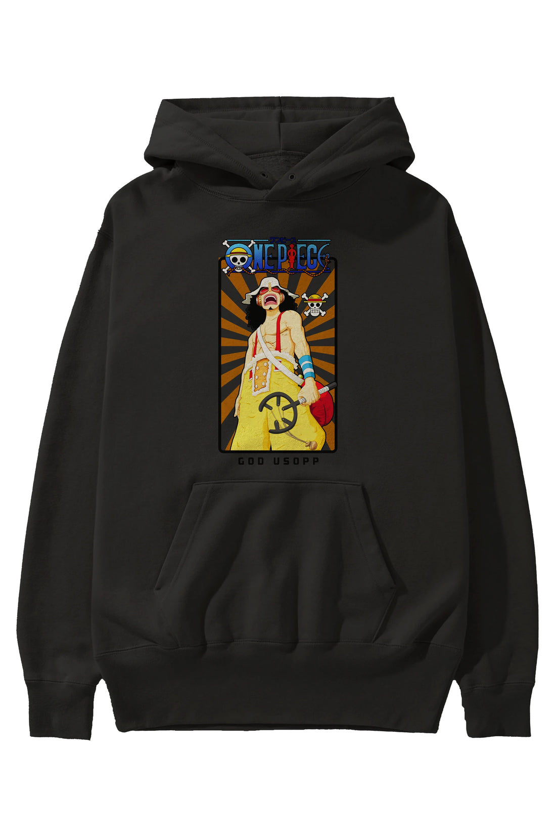 Usopp Anime Ön Baskılı Hoodie Oversize Kapüşonlu Sweatshirt Erkek Kadın Unisex