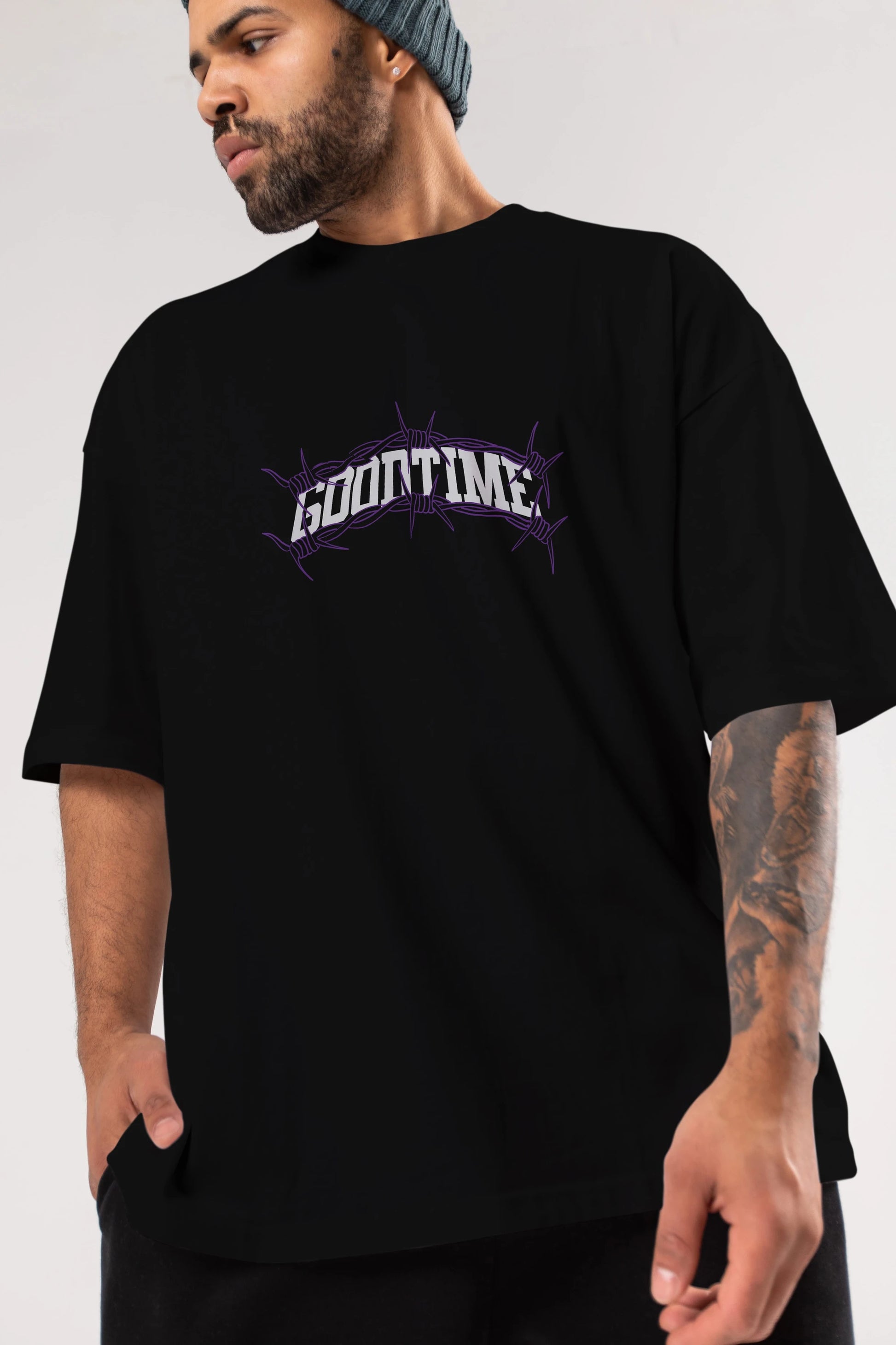 Good Time Ön Baskılı Oversize t-shirt Erkek Kadın Unisex