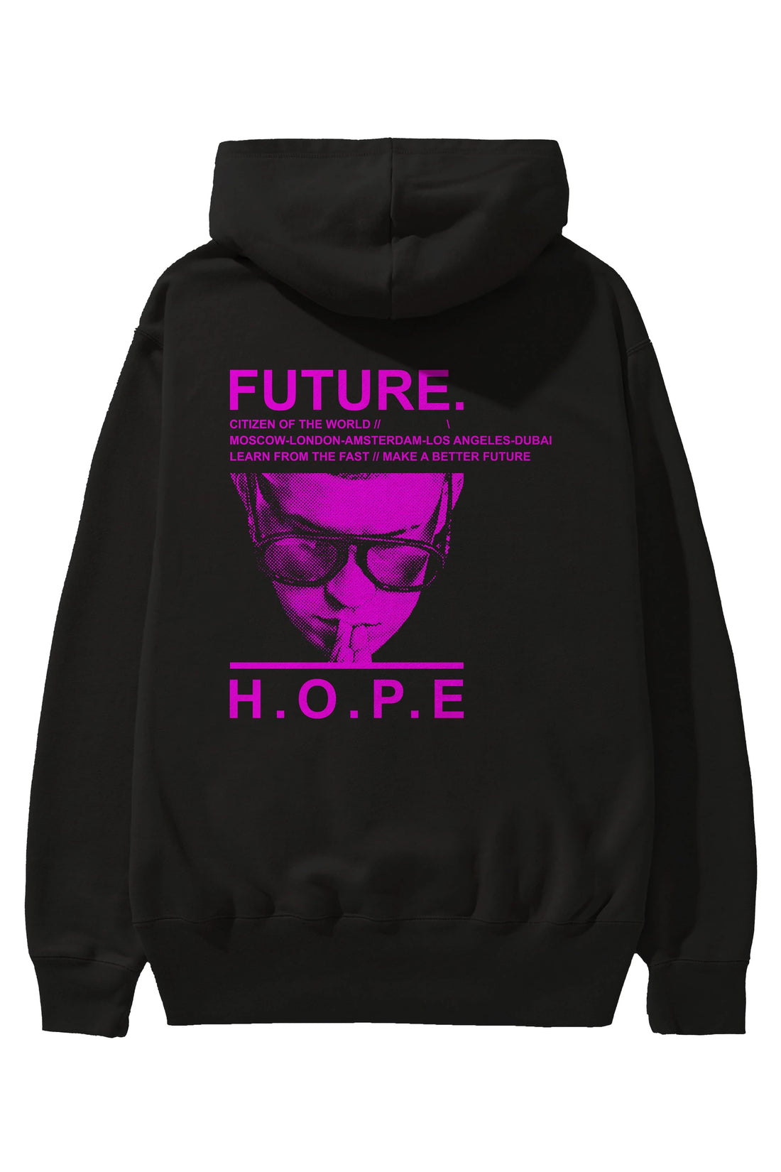 Future Hope Arka Baskılı Hoodie Oversize Kapüşonlu Sweatshirt Erkek Kadın Unisex
