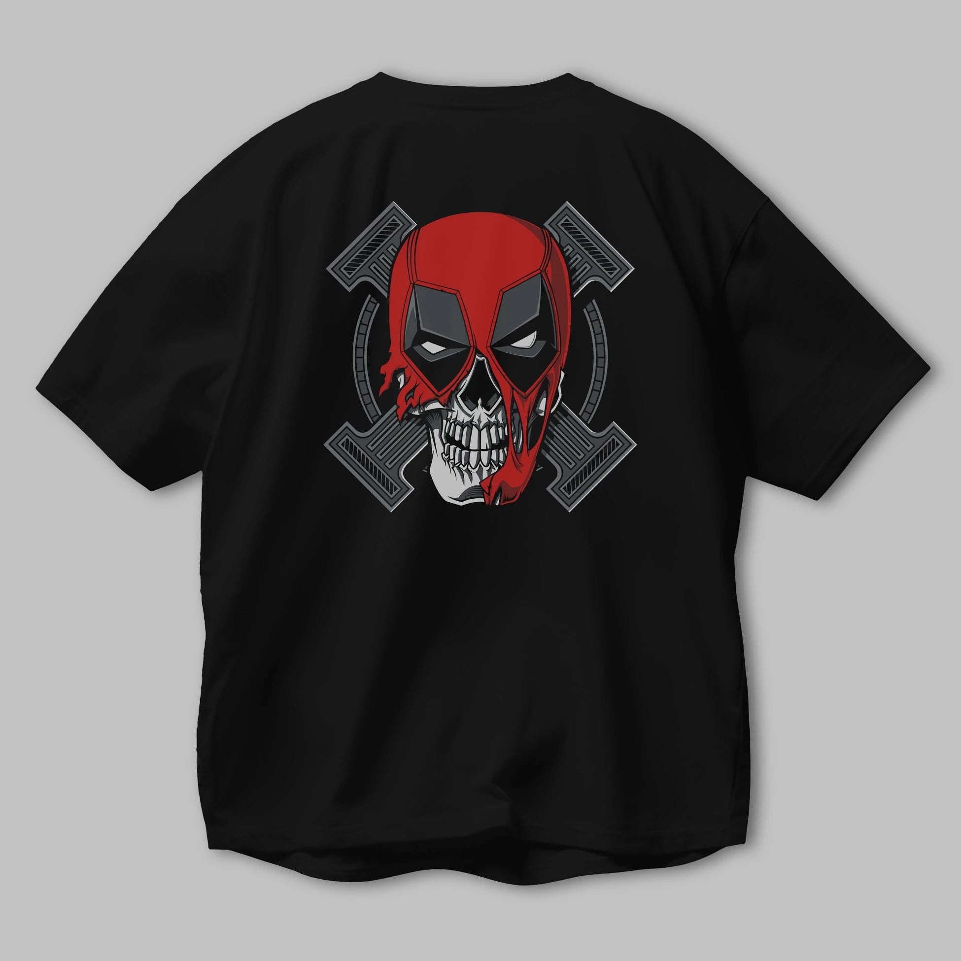 Deadpool (7) Arka Baskılı Oversize t-shirt Erkek Kadın Unisex %100 Pamuk Bisiklet Yaka tişort