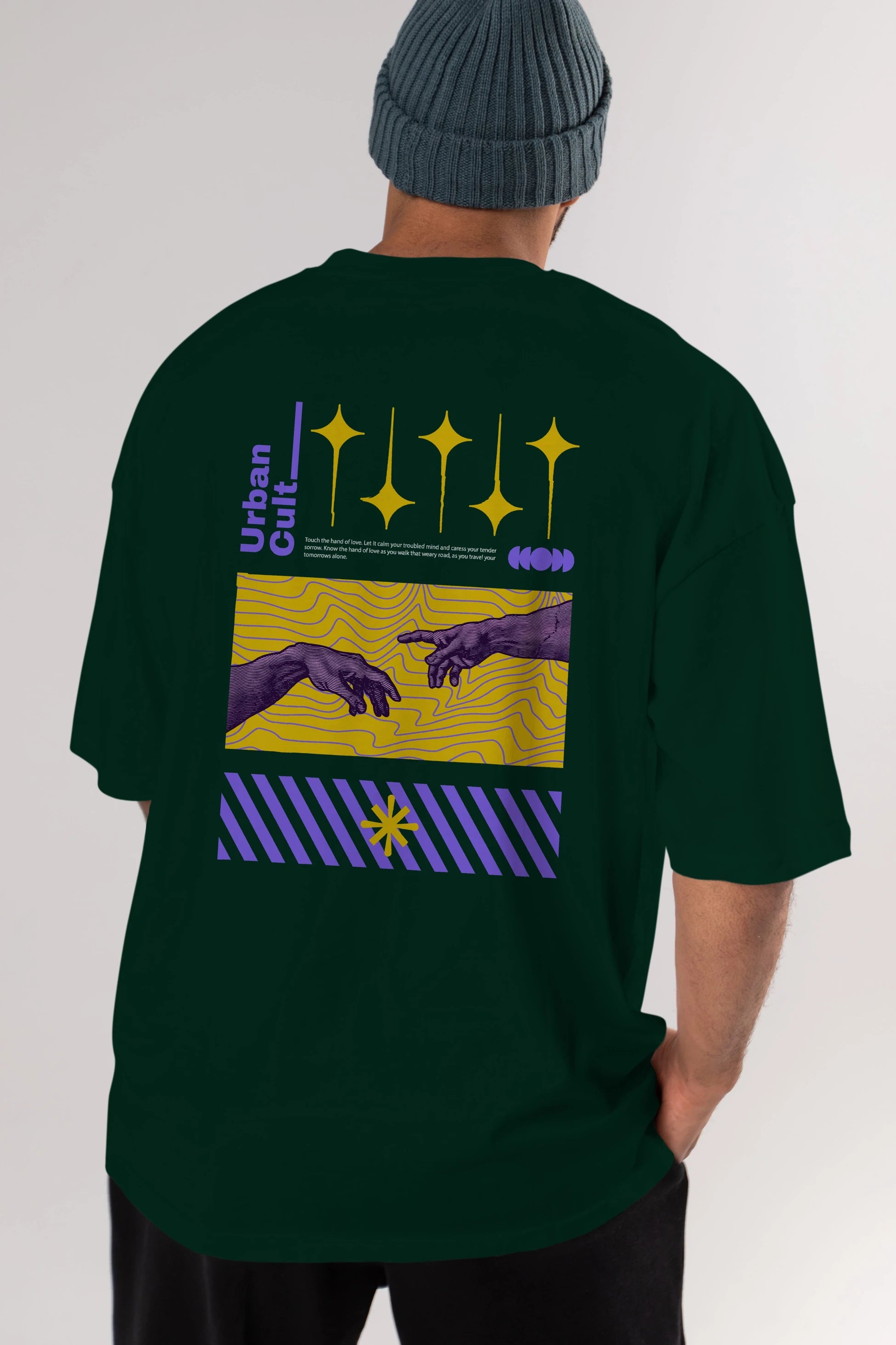 Urban Cult Arka Baskılı Oversize t-shirt Erkek Kadın Unisex