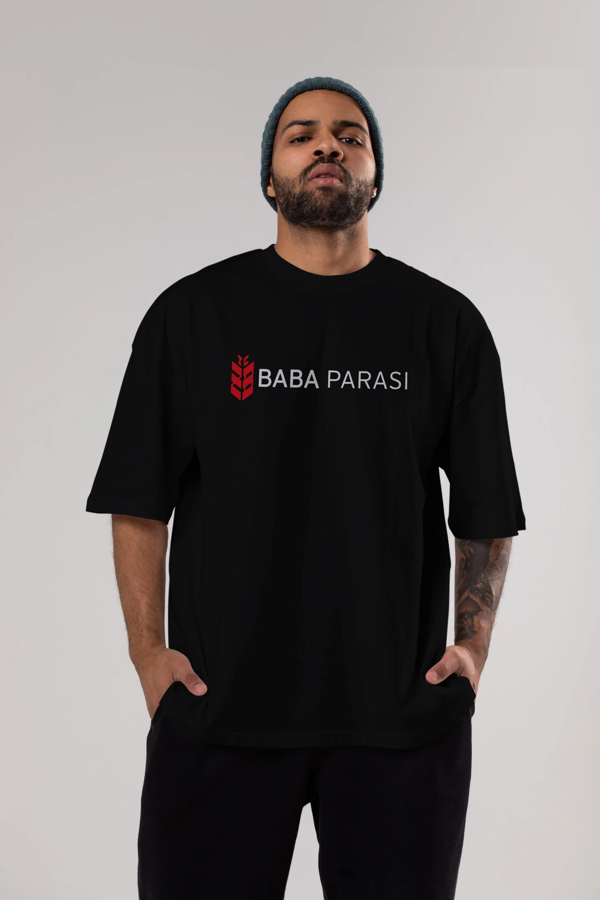 Baba Parası Ön Baskılı Oversize t-shirt %100 pamuk Erkek Kadın Unisex