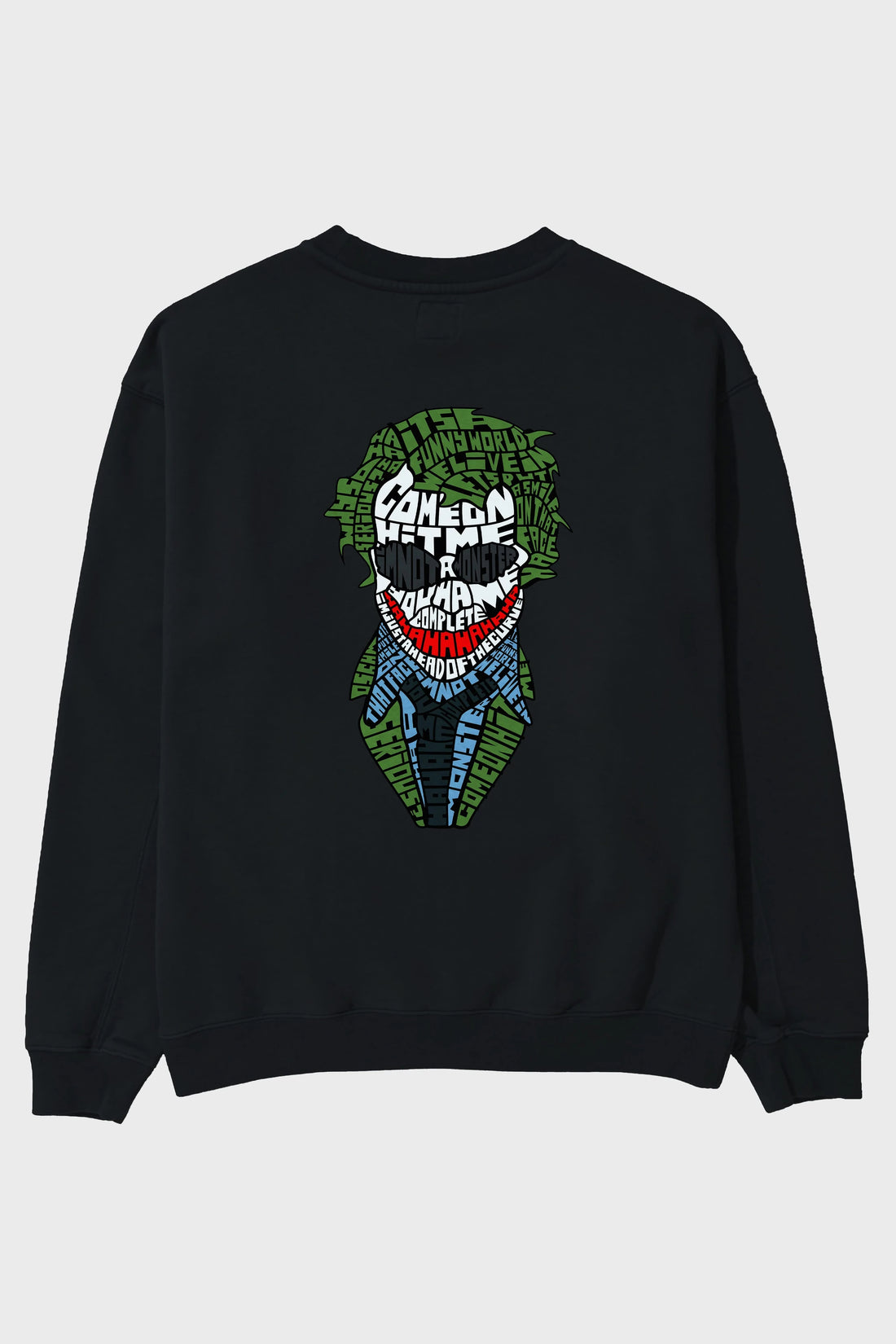 Why So Serious Arka Baskılı Oversize Sweatshirt Erkek Kadın Unisex