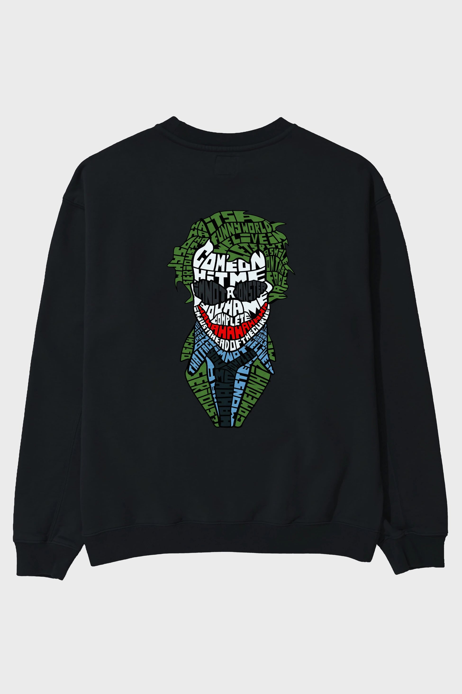 Why So Serious Arka Baskılı Oversize Sweatshirt Erkek Kadın Unisex