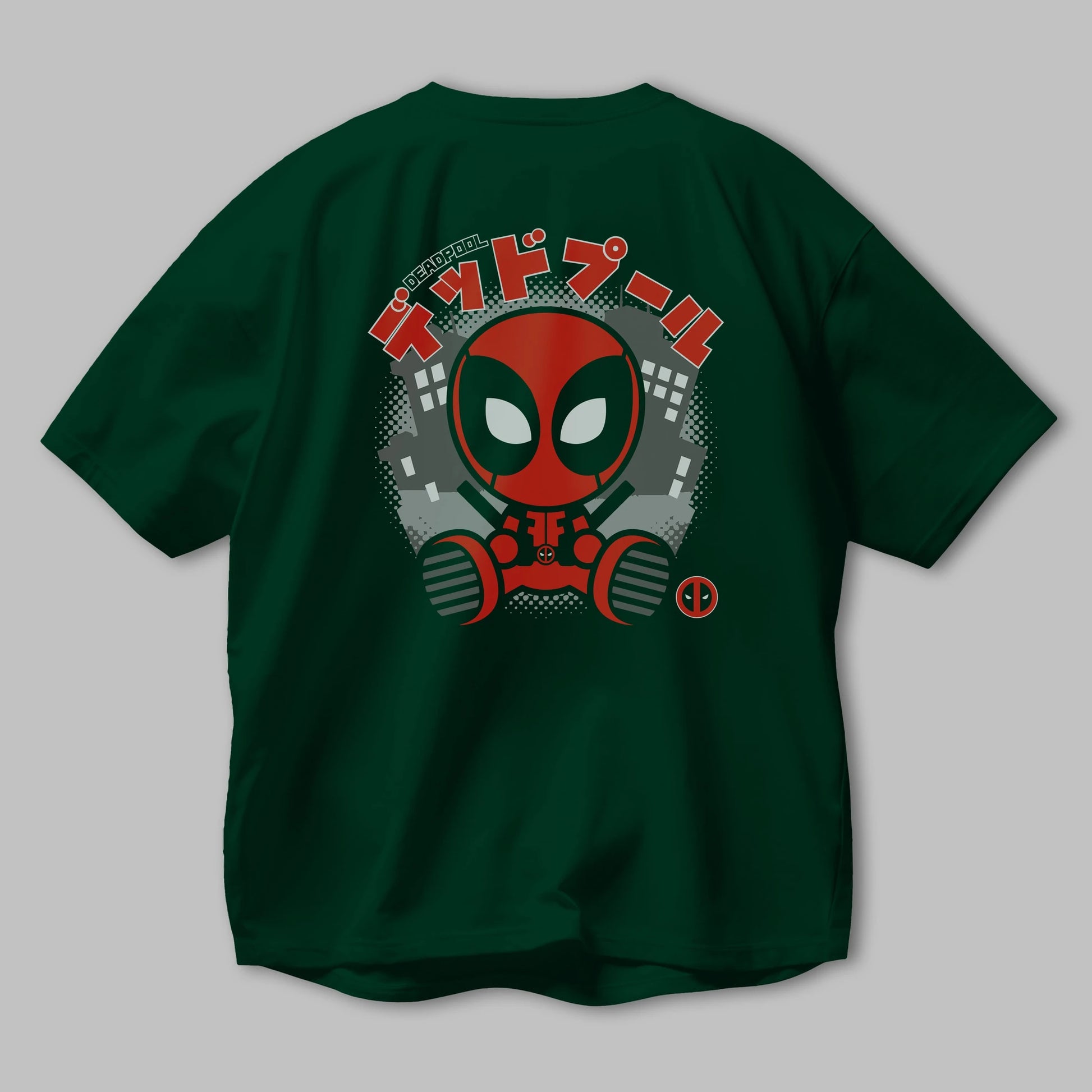 Deadpool (15) Arka Baskılı Oversize t-shirt Erkek Kadın Unisex %100 Pamuk Bisiklet Yaka tişort
