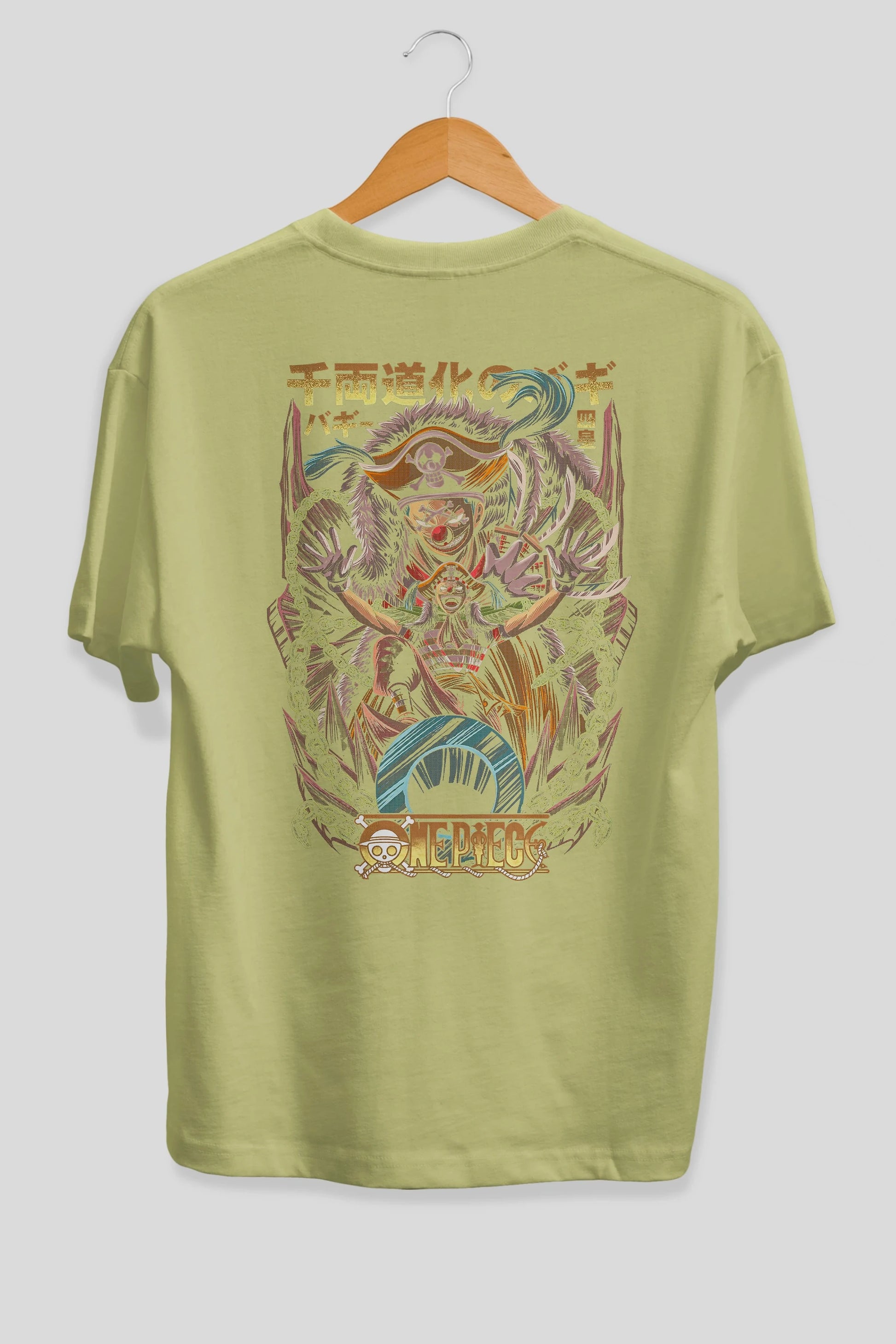ONE PIECE (5) Anime Arka Baskılı Oversize t-shirt Erkek Kadın Unisex