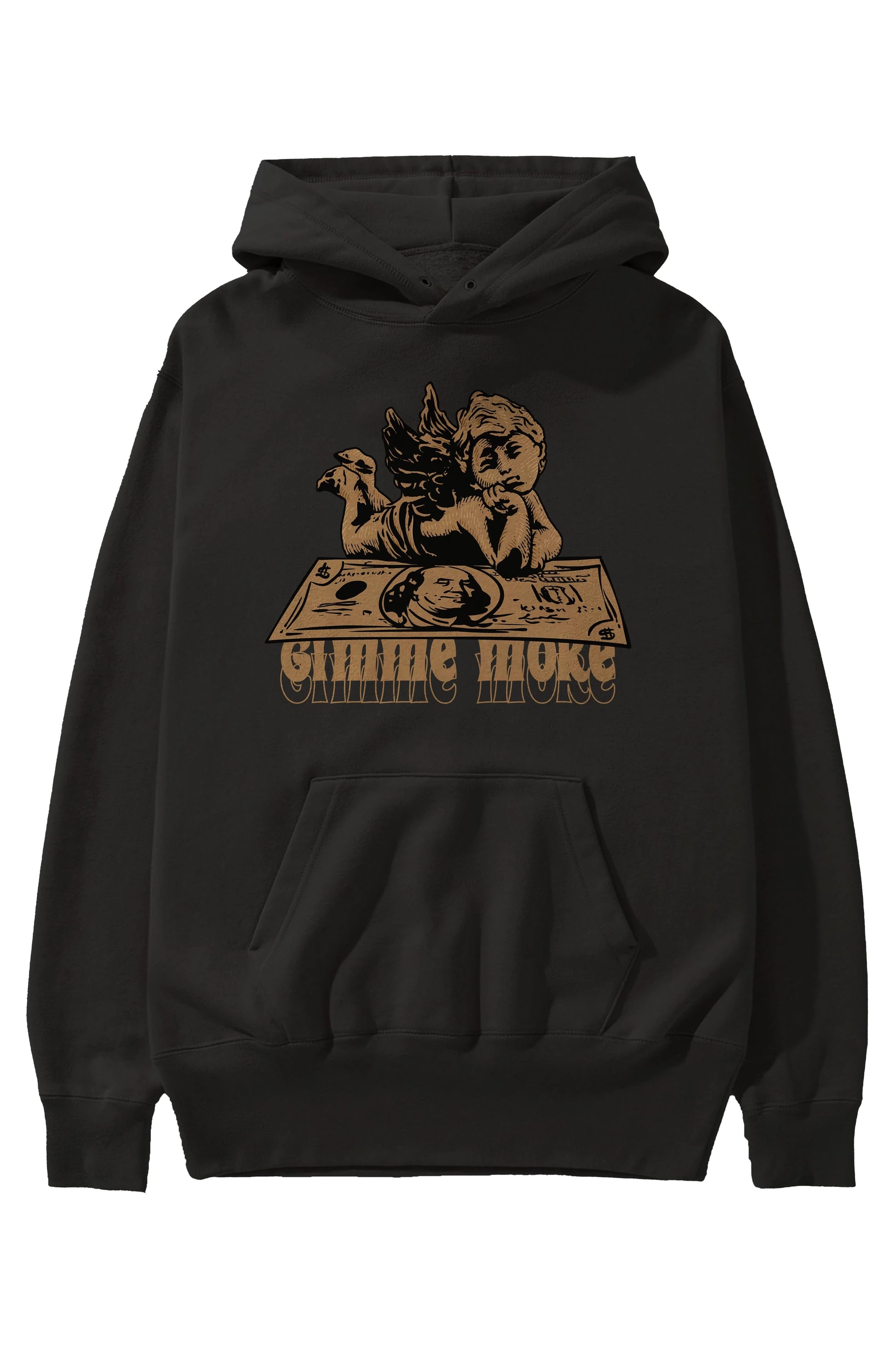 Gimme More Ön Baskılı Hoodie Oversize Kapüşonlu Sweatshirt Erkek Kadın Unisex