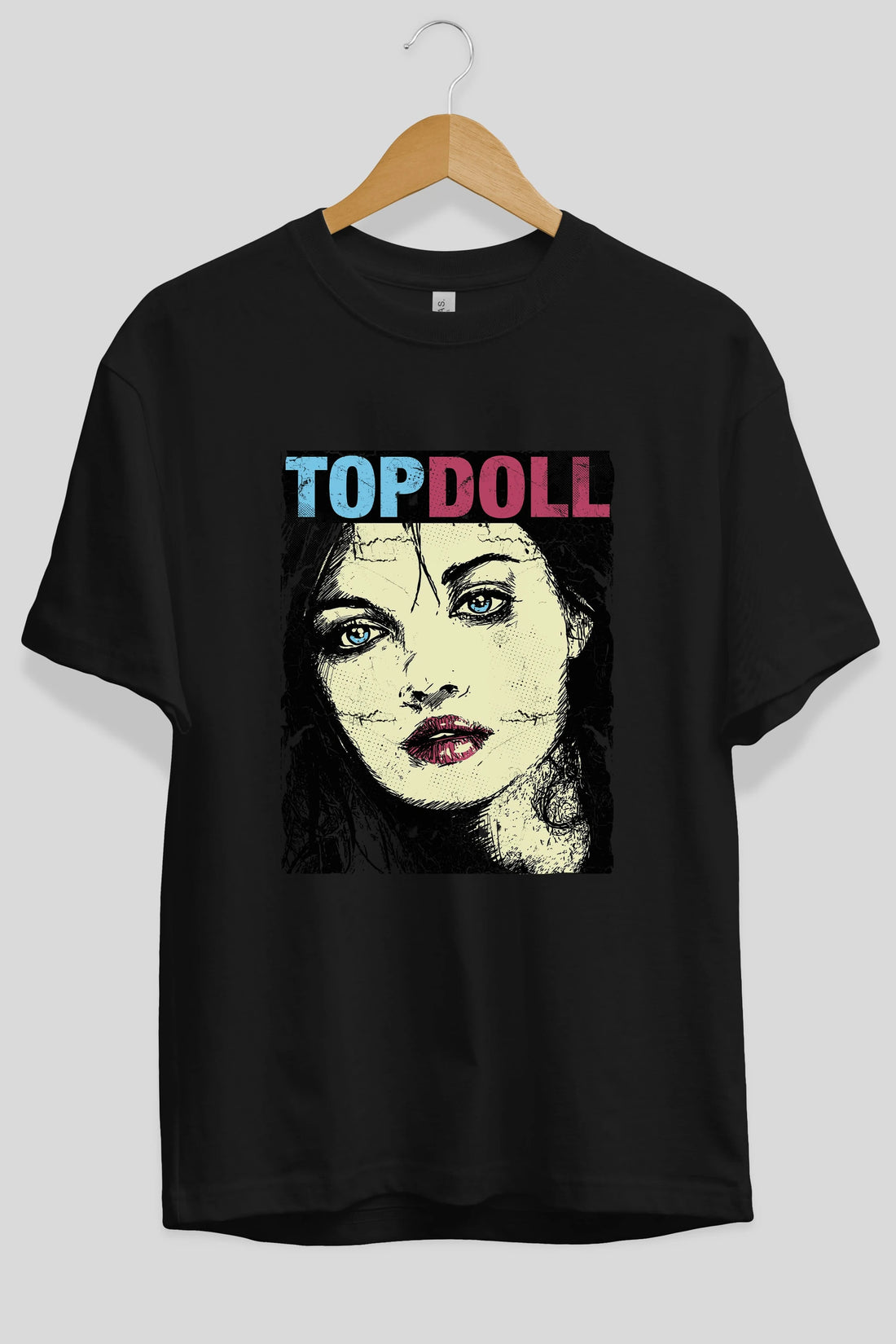 Topdoll Streetwear Ön Baskılı Oversize t-shirt Erkek Kadın Unisex