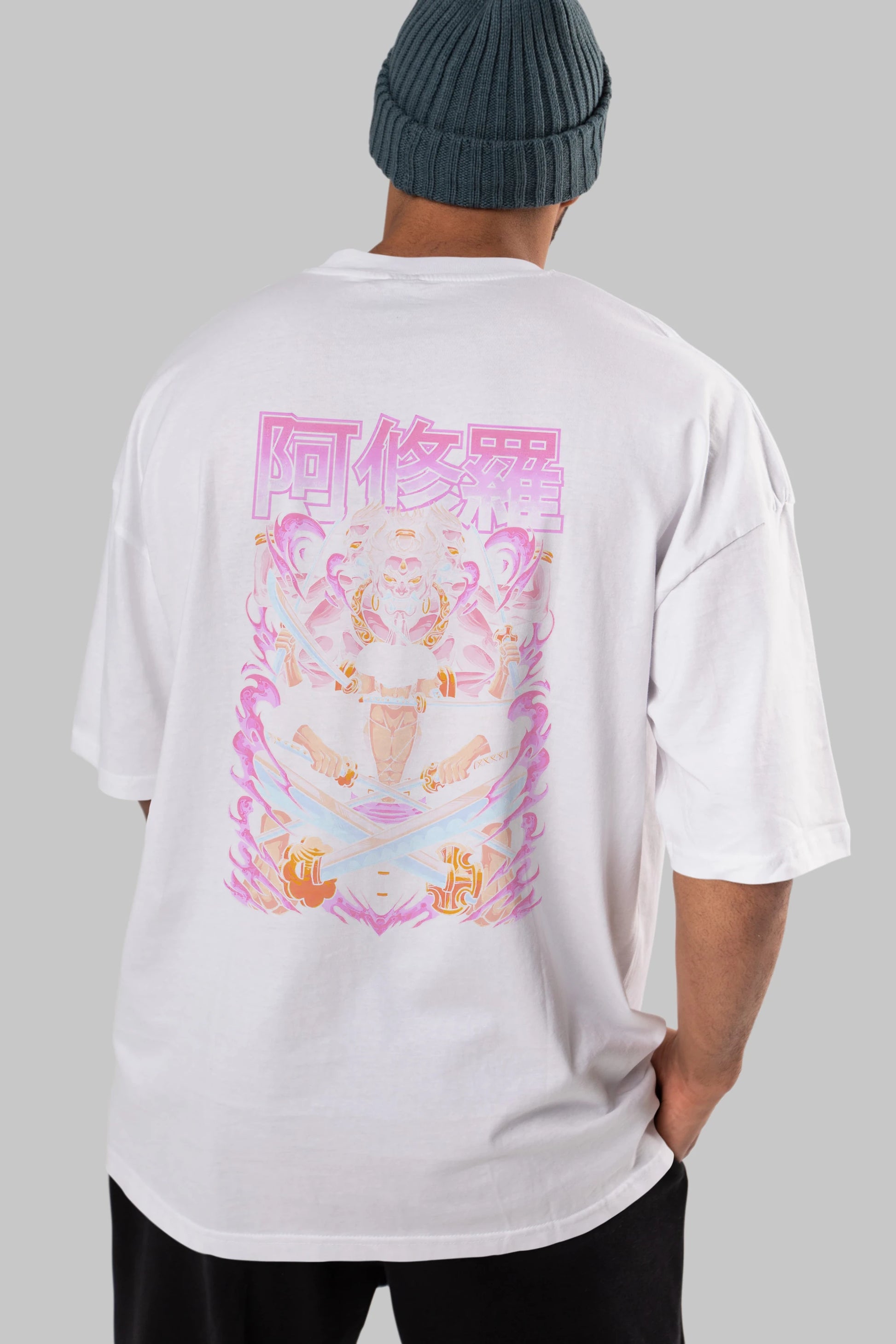 Roronoa Zoro 1 Anime Arka Baskılı Oversize t-shirt Erkek Kadın Unisex