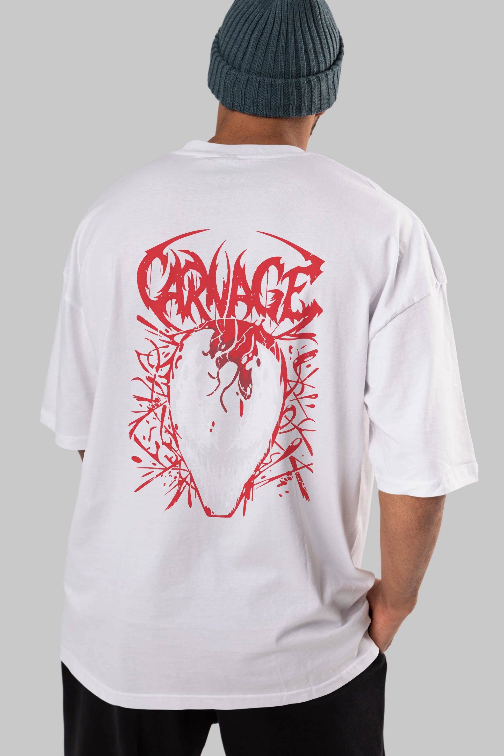 Venom (22) Arka Baskılı Oversize t-shirt Erkek Kadın Unisex %100 Pamuk Bisiklet Yaka tişort