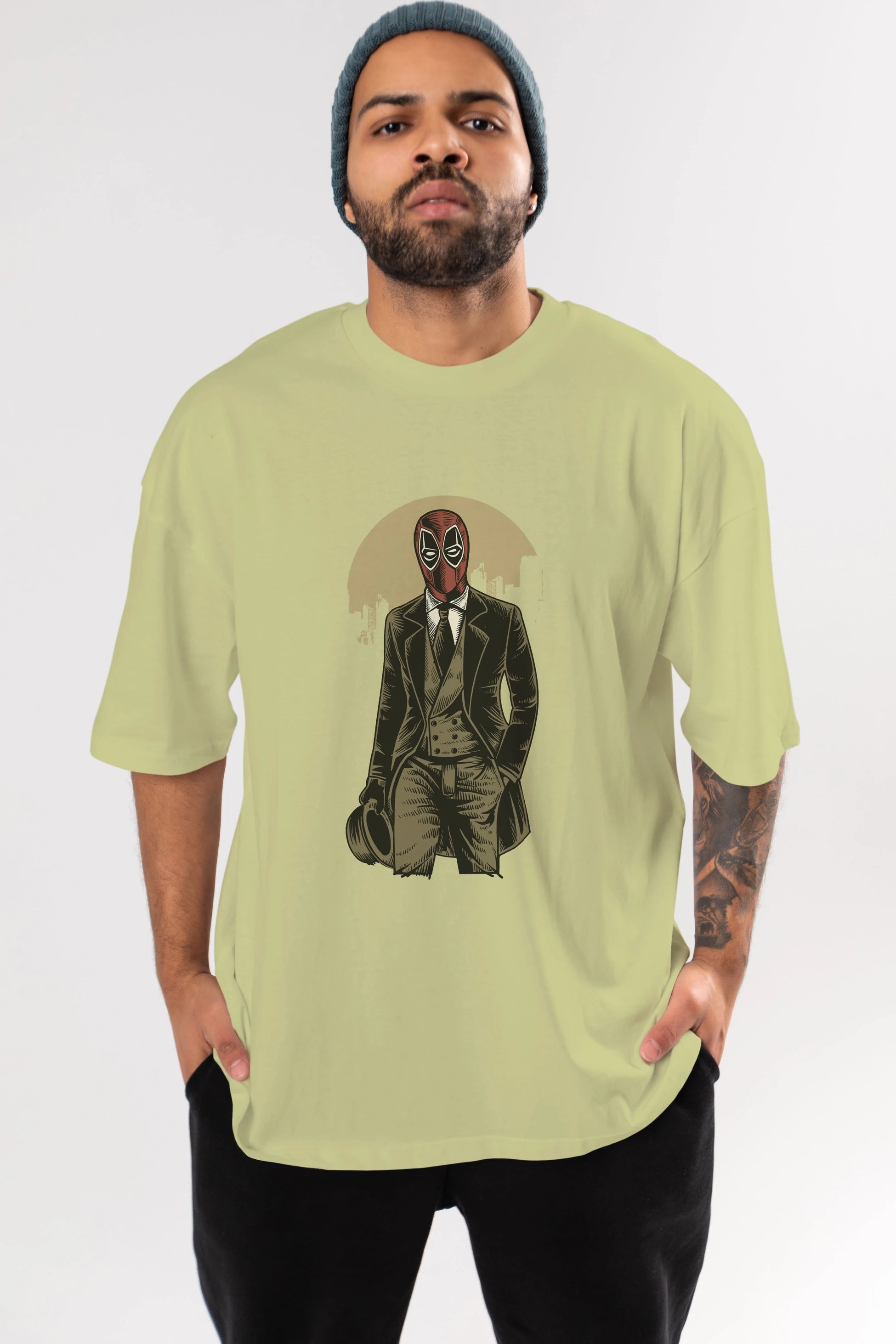 Classic Mercenary Ön Baskılı Oversize t-shirt Erkek Kadın Unisex %100 Pamuk tişort