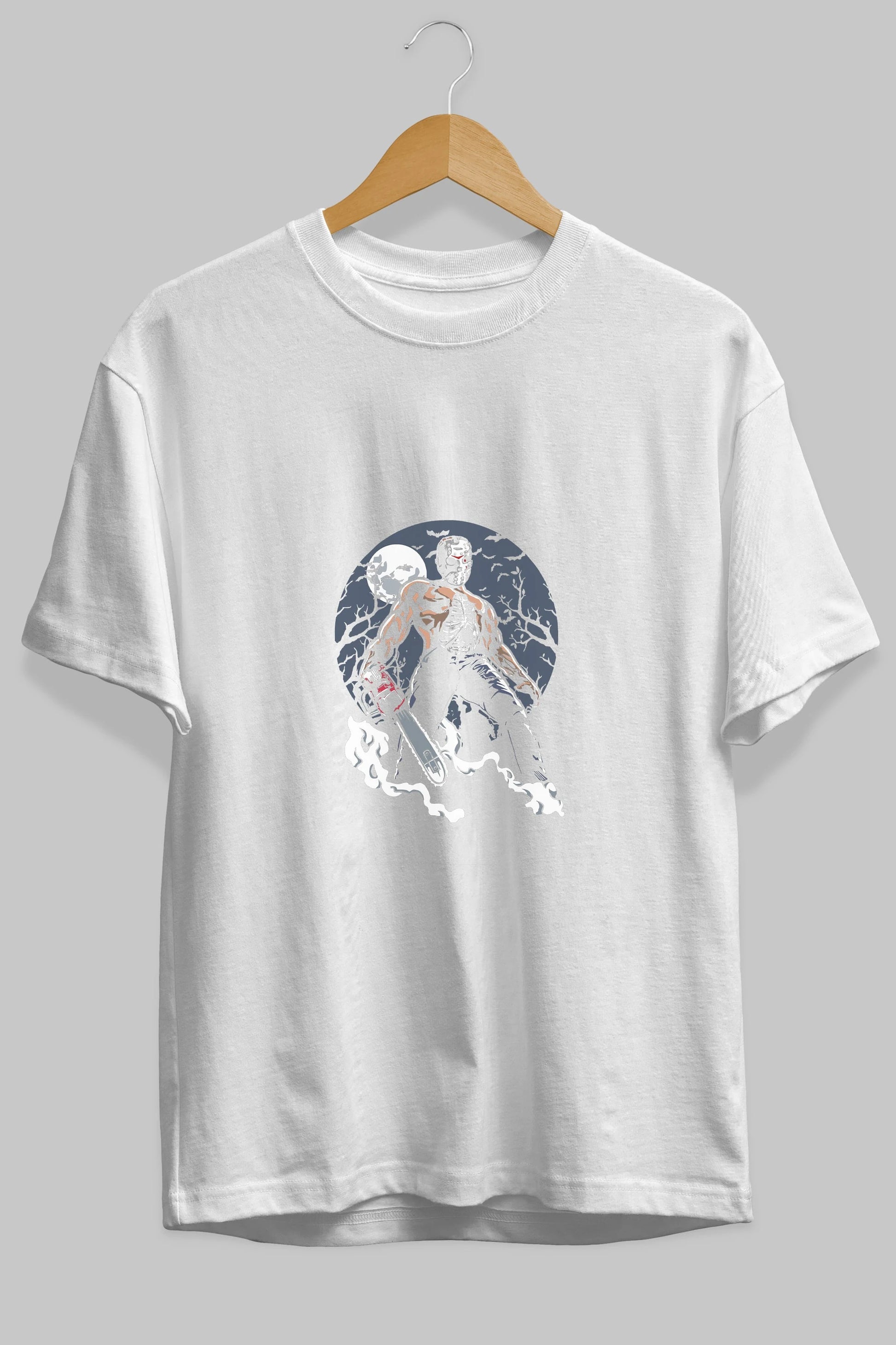 Evil Killer Ön Baskılı Oversize t-shirt Erkek Kadın Unisex %100 Pamuk tişort