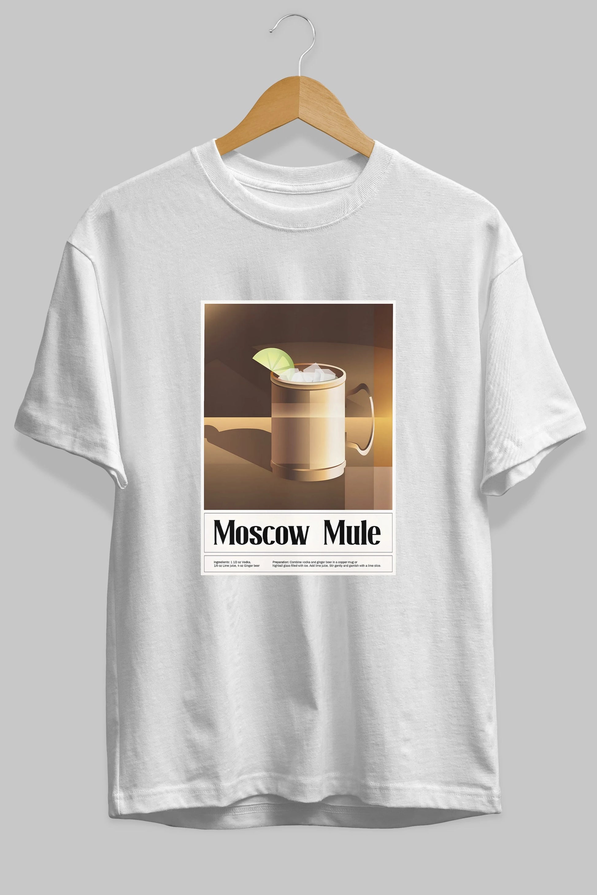 Moscow Mule 3 Ön Baskılı Oversize t-shirt Erkek Kadın Unisex %100 Pamuk Bisiklet Yaka tişort