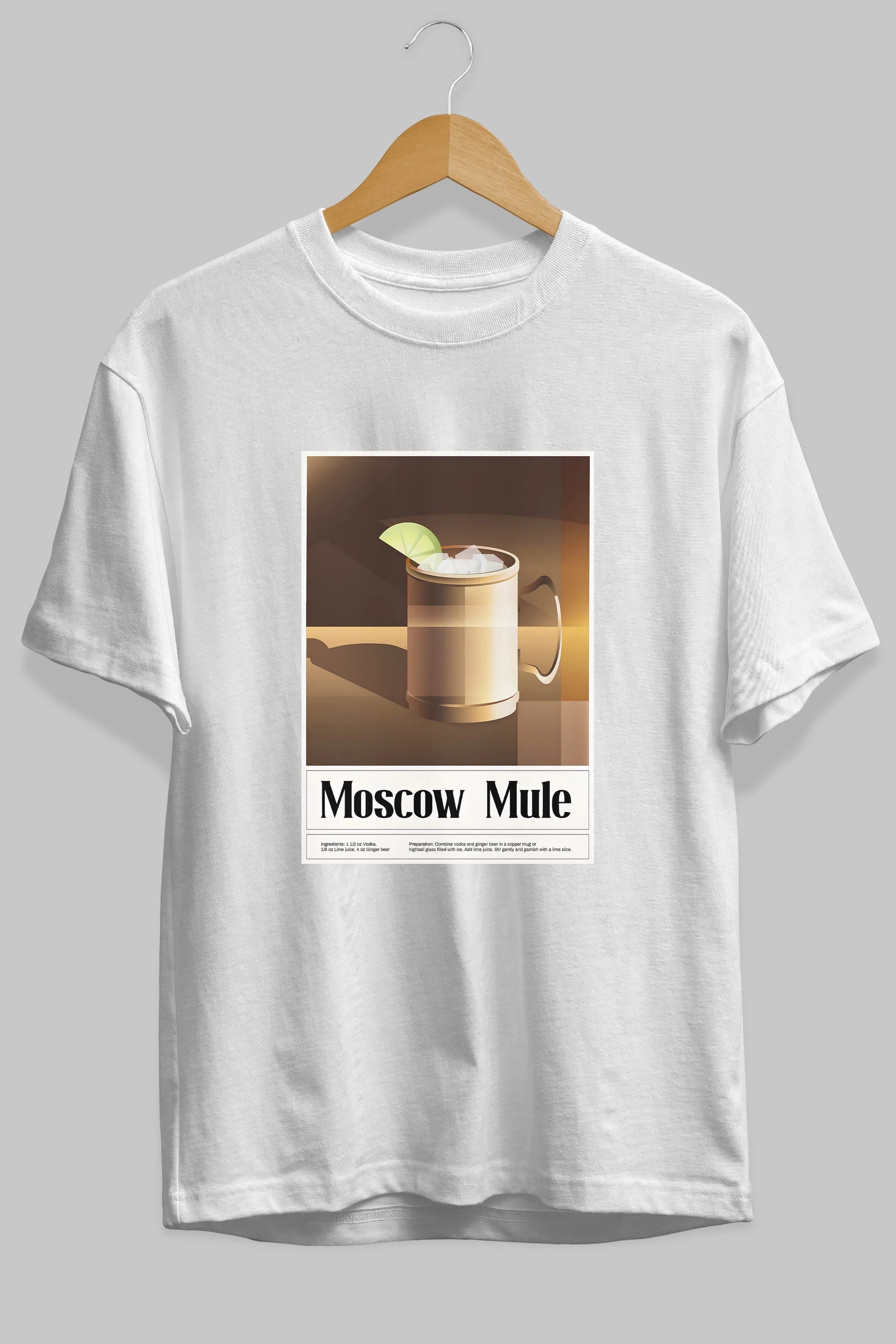 Moscow Mule 3 Ön Baskılı Oversize t-shirt Erkek Kadın Unisex %100 Pamuk Bisiklet Yaka tişort