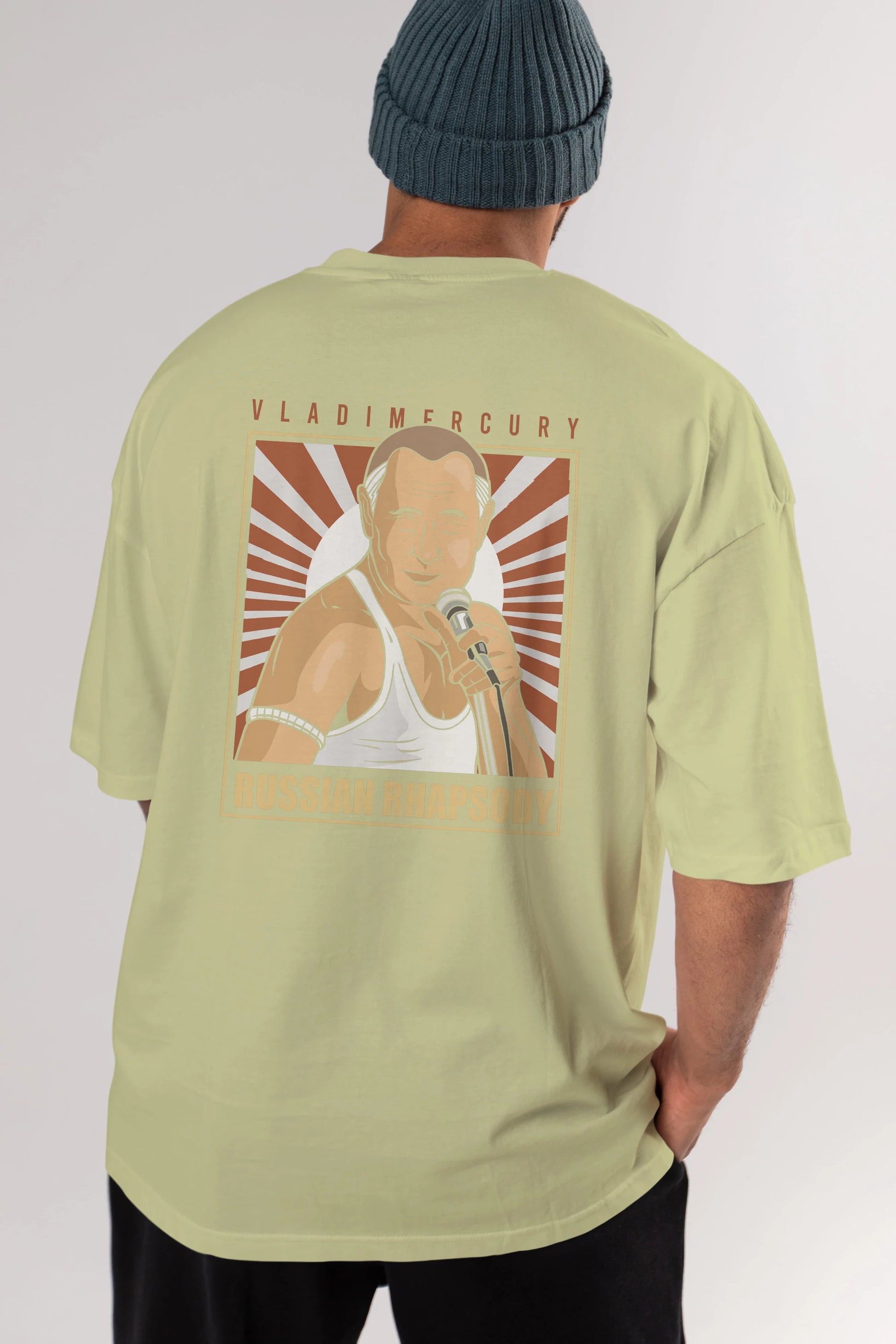 Freddy Puttin Arka Baskılı Oversize t-shirt Erkek Kadın Unisex %100 Pamuk tişort
